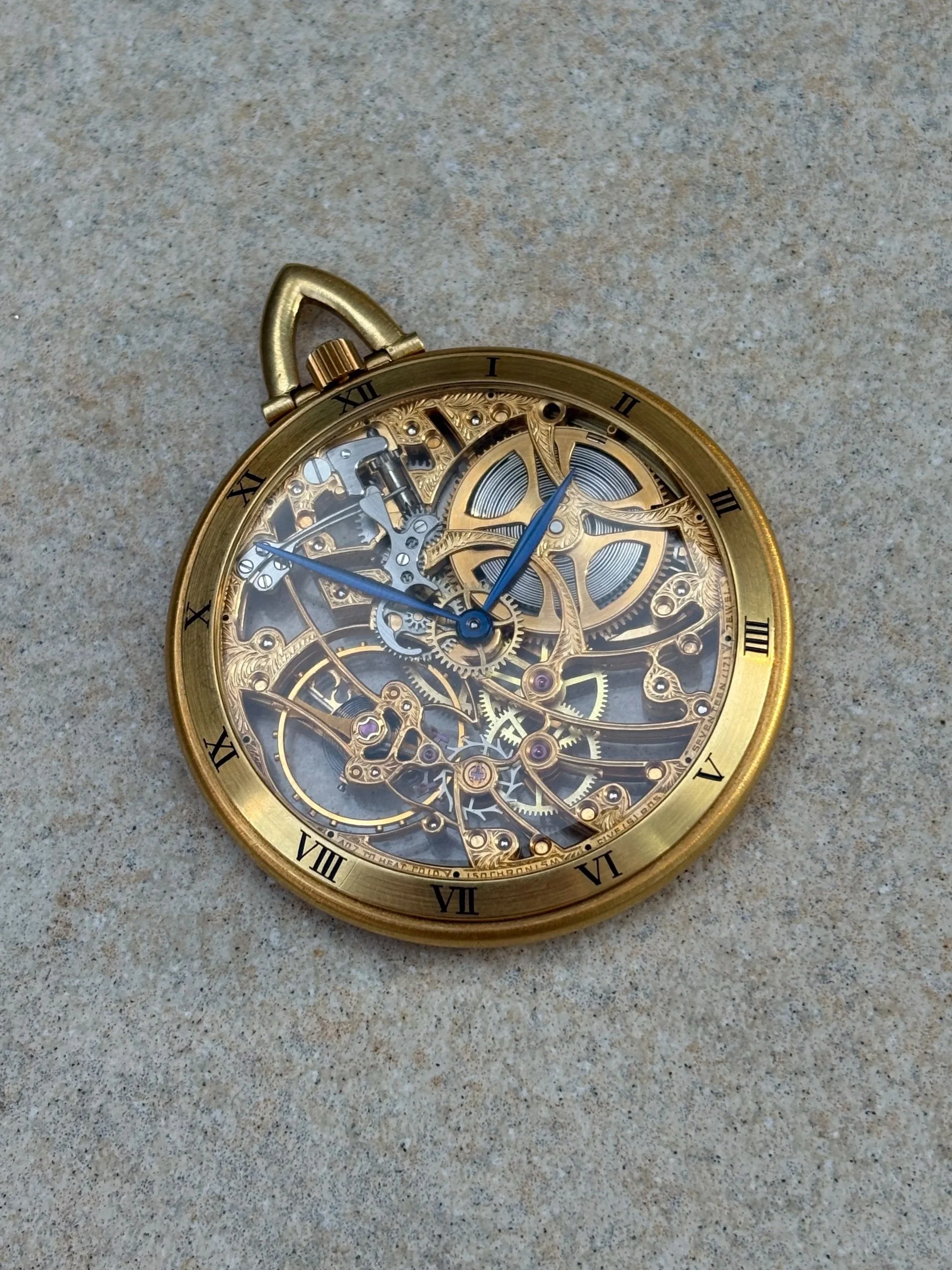 Audemars Piguet Skeleton Pocket Watch Roman Bezel