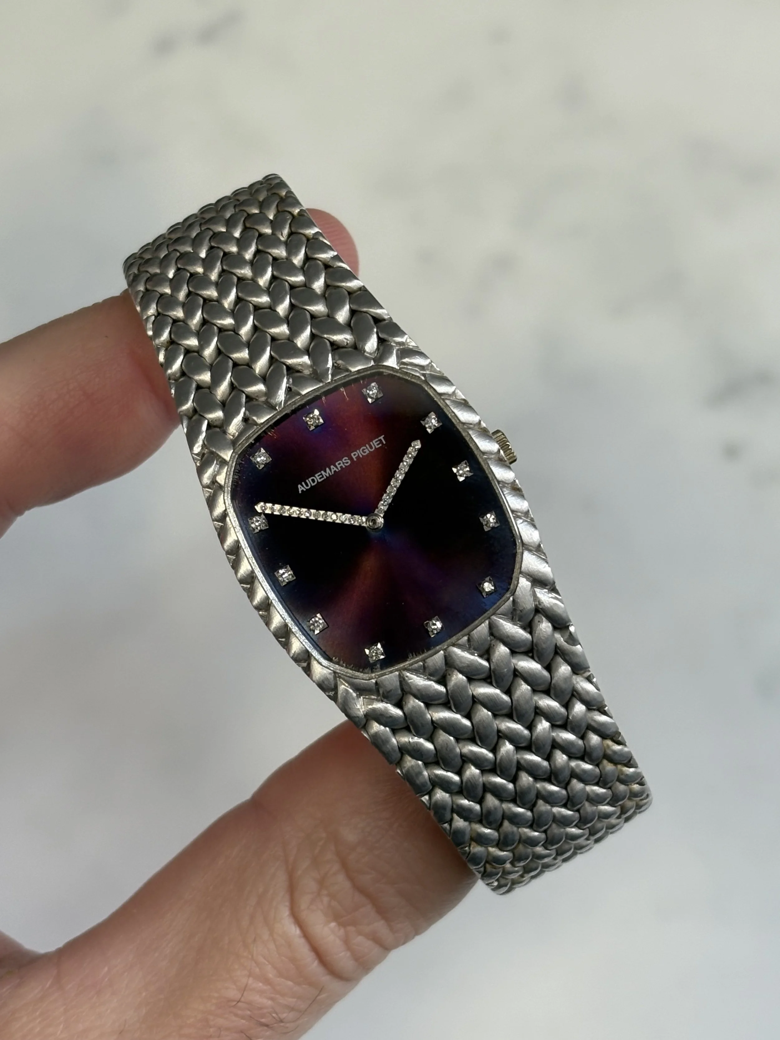 Audemars Piguet Cobra White Gold 'Purple Storm' Tropical Dial, Diamond Indexes & Hands ref. 5433/541 BC w/ Original Box & Papers