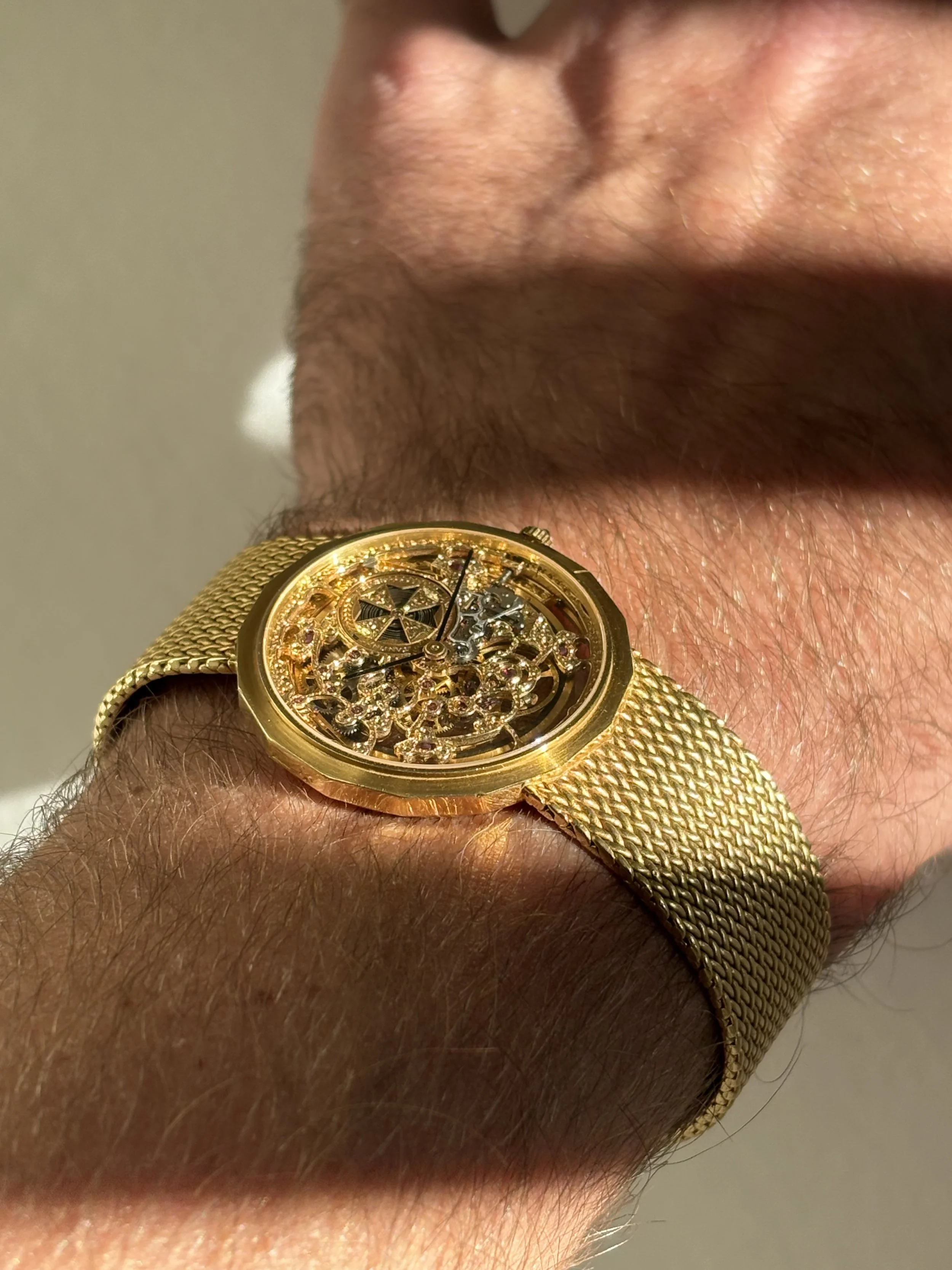 Vacheron Constantin Yellow Gold Skeleton ref. 43030 w/ Box, Papers & Purchase Receipt