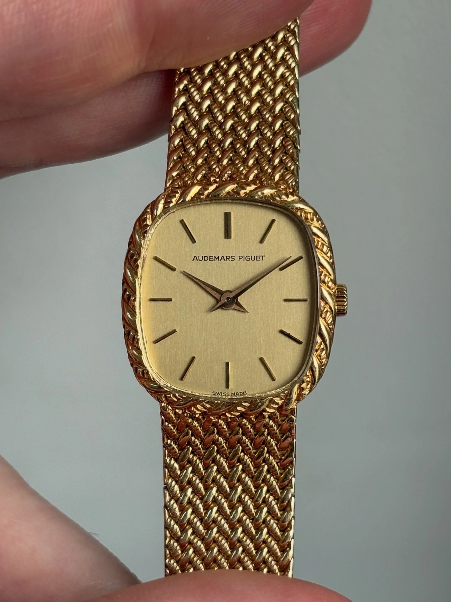 Audemars Piguet Mini Ellipse Yellow Gold Braided Bracelet — Doble