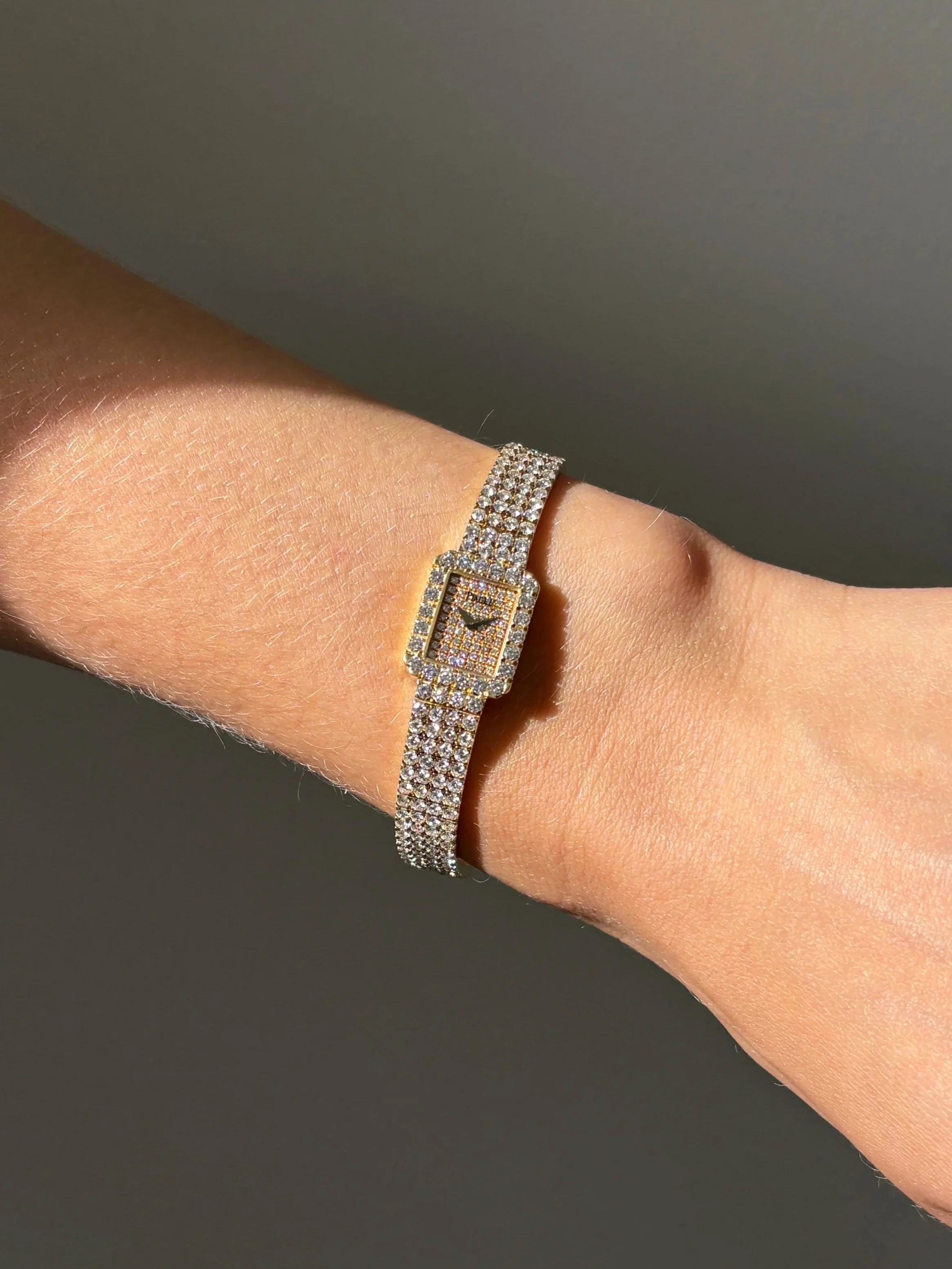 Piaget Mini Tank Yellow Gold Diamond Bracelet, Bezel & Dial ref. 15241 C626