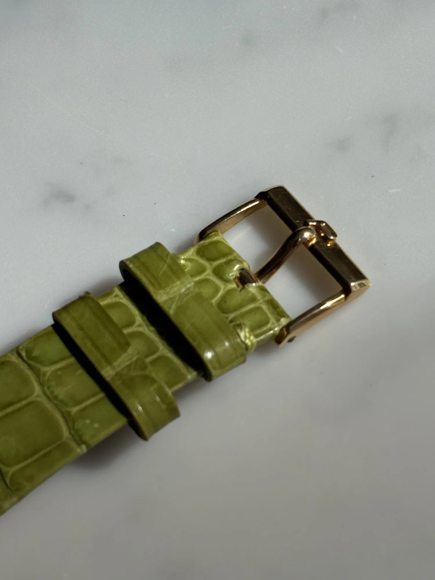 Piaget Tank Yellow Gold Lapis & Jade Stone Dial ref. 9297 — Doble