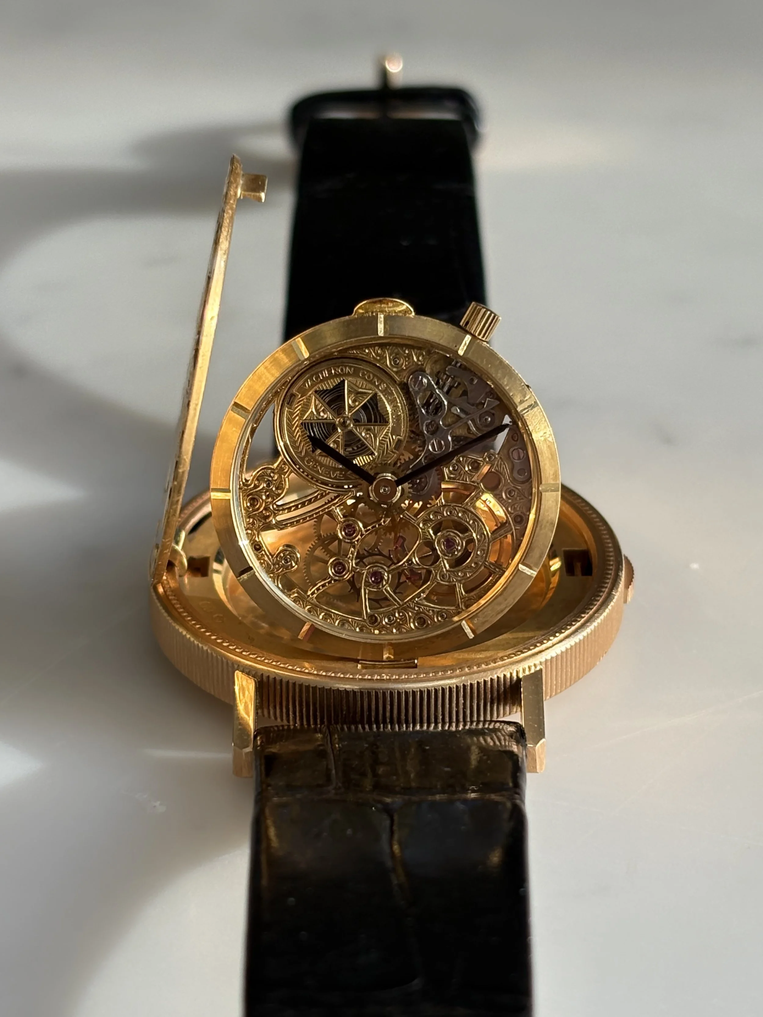 Vacheron Constantin Skeleton Twenty Dollar Coin Watch Yellow Gold ref. 33059/000J-0000