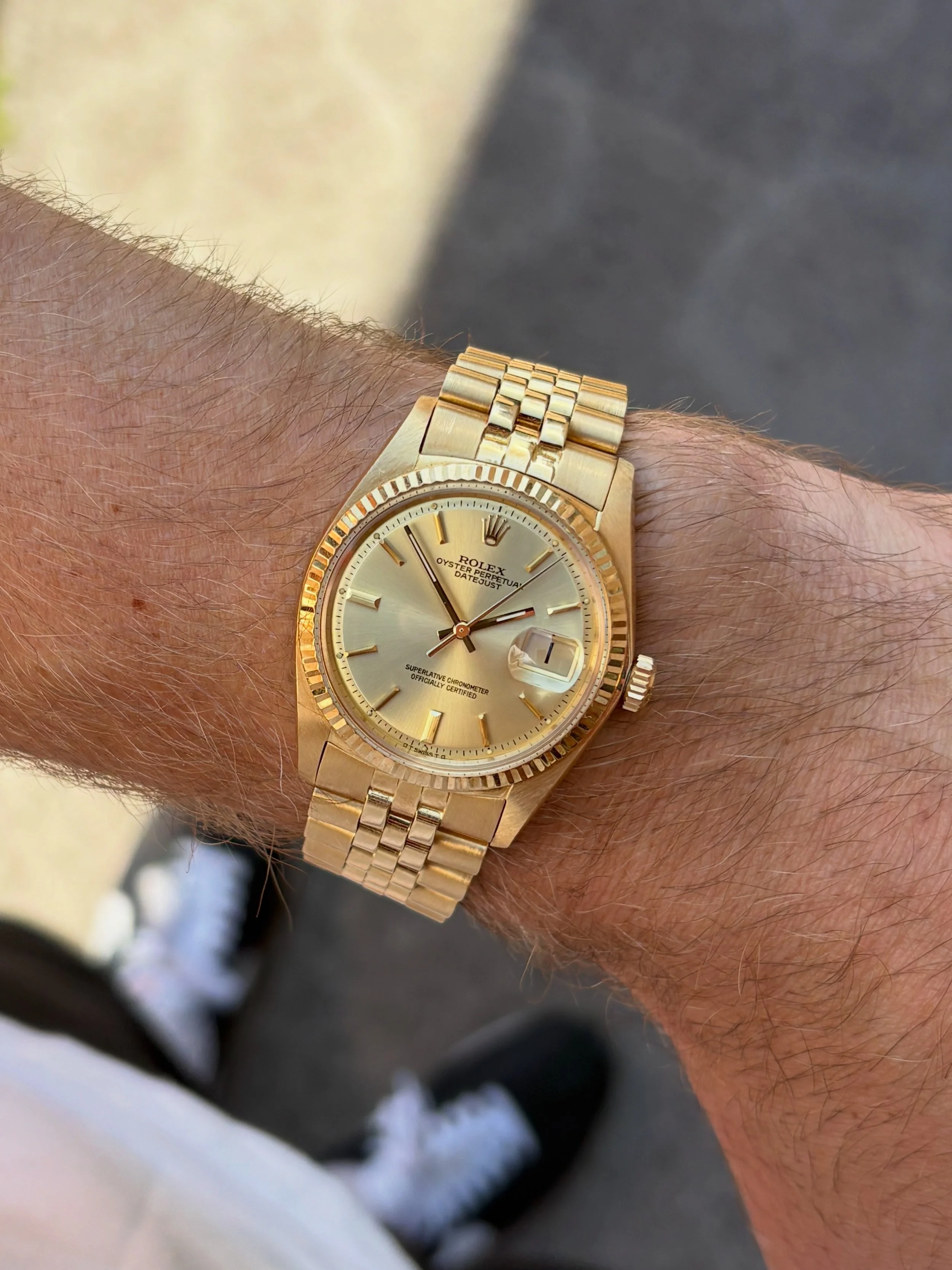 Rolex Datejust 36mm Yellow Gold Sigma Gold Dial ref. 1601