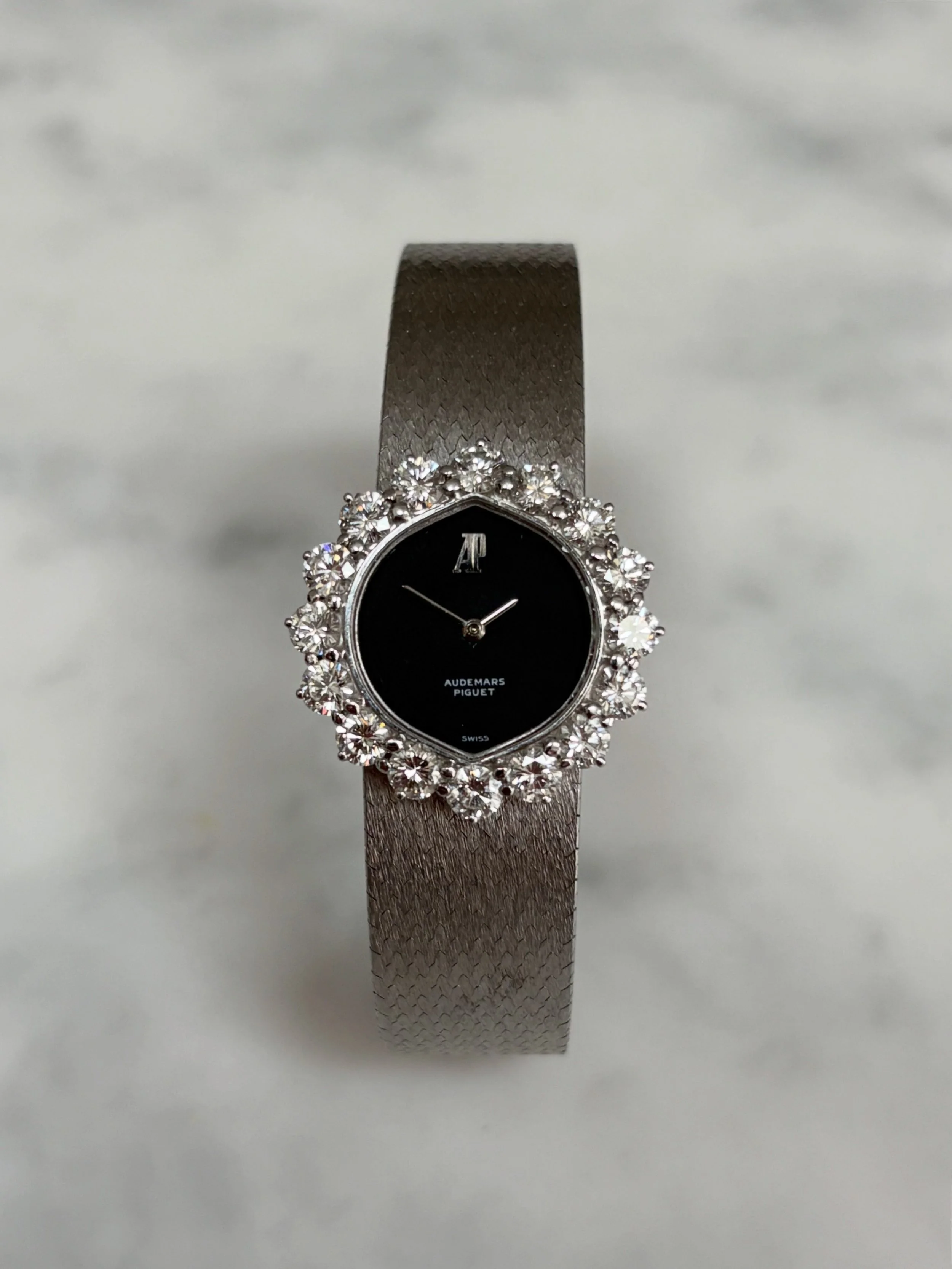 Audemars Piguet Cocktail Watch White Gold Lips Case & 2.5ct Diamond Set Bezel
