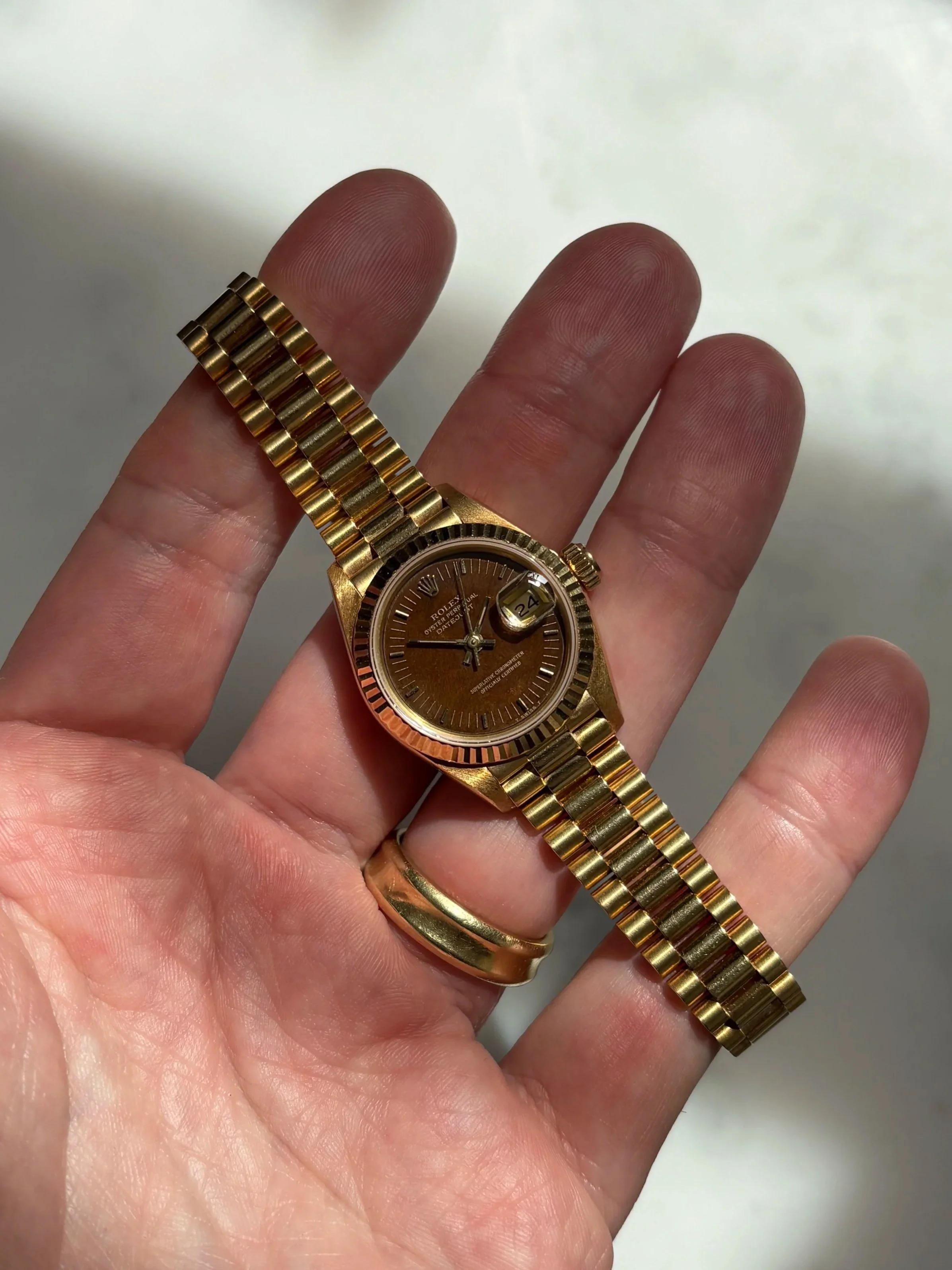 Rolex Datejust 26mm Walnut Wood Dial ref. 69178
