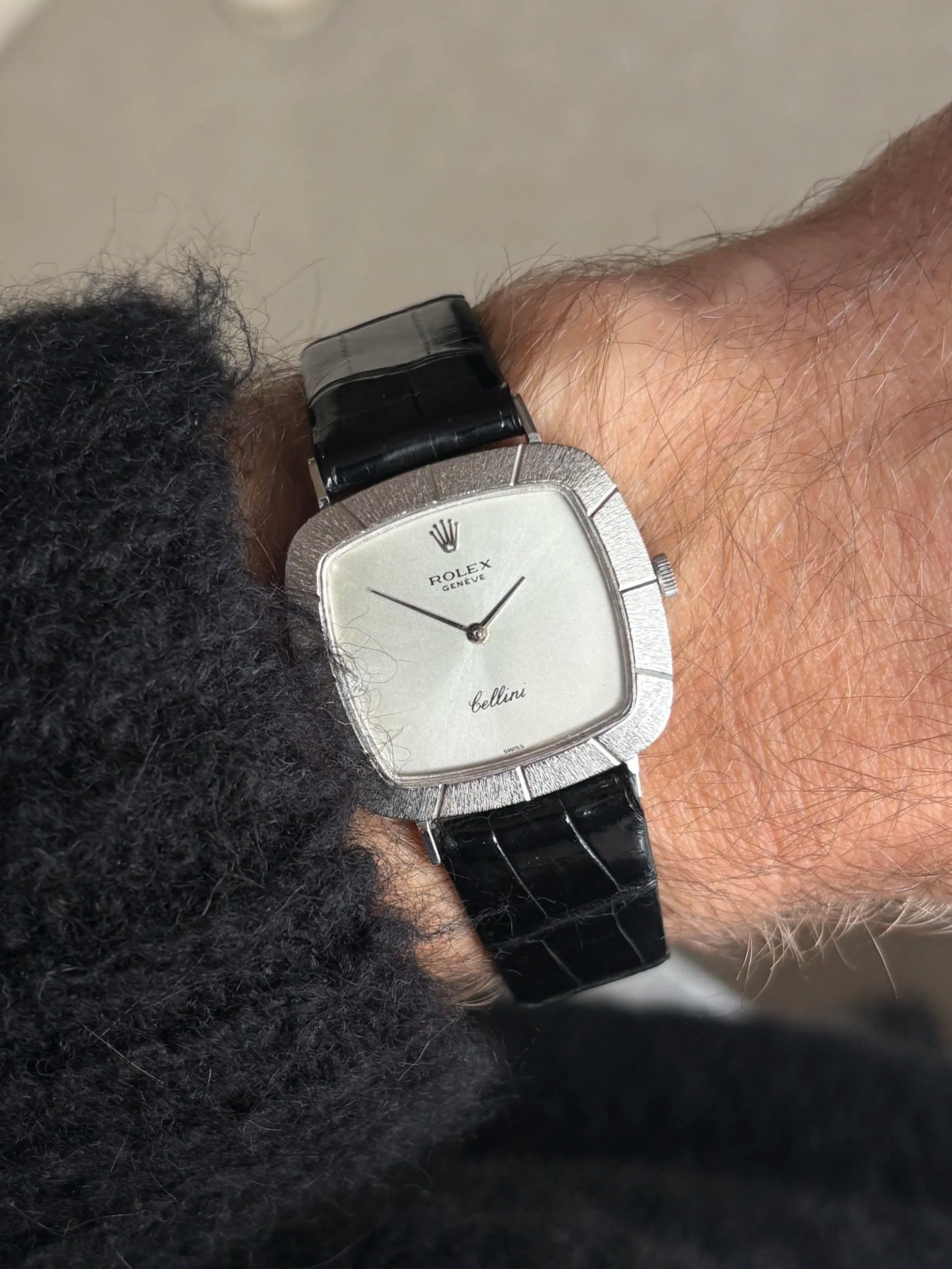 Rolex Cellini White Gold SIlver Dial ref. 3880