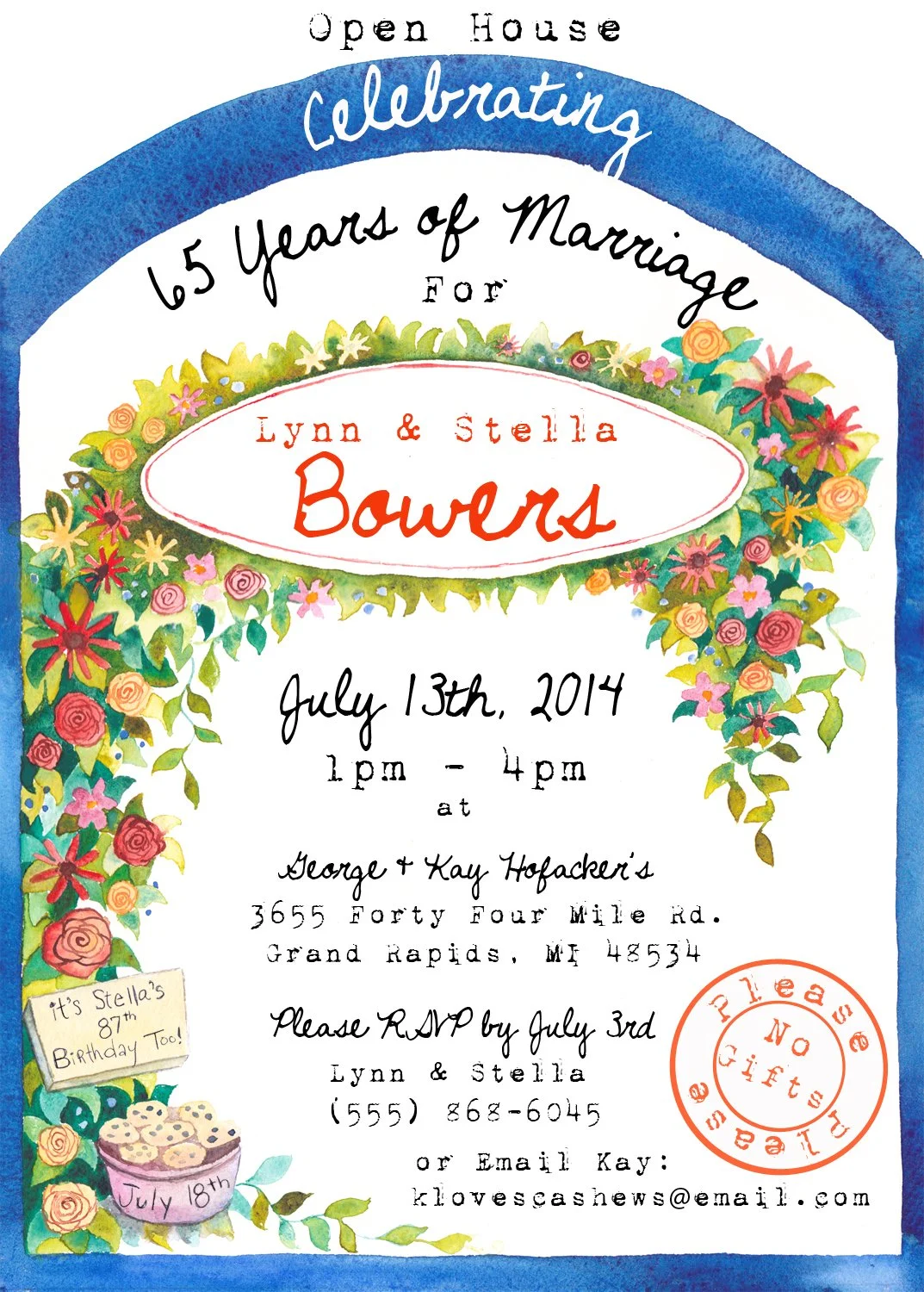 65th Wedding Anniversary