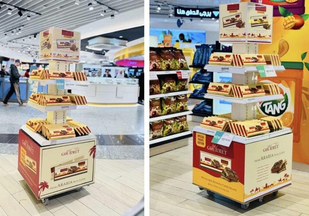 Kreol Travel Retail launches Pistachio Kunafa Chocolate with Petit Gourmet at Sharjah Duty Free