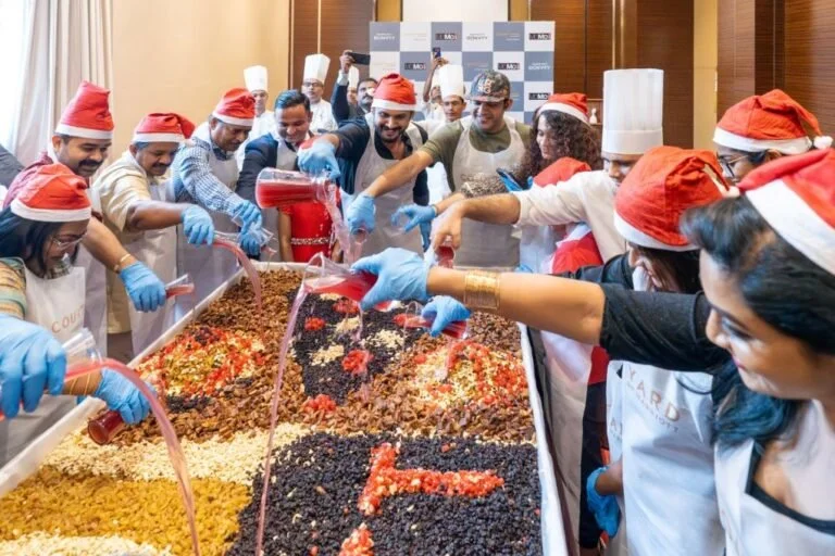 Kreol Travel Retail serves up Courtyard by Marriott’s Christmas Cake at Cochin Duty Free