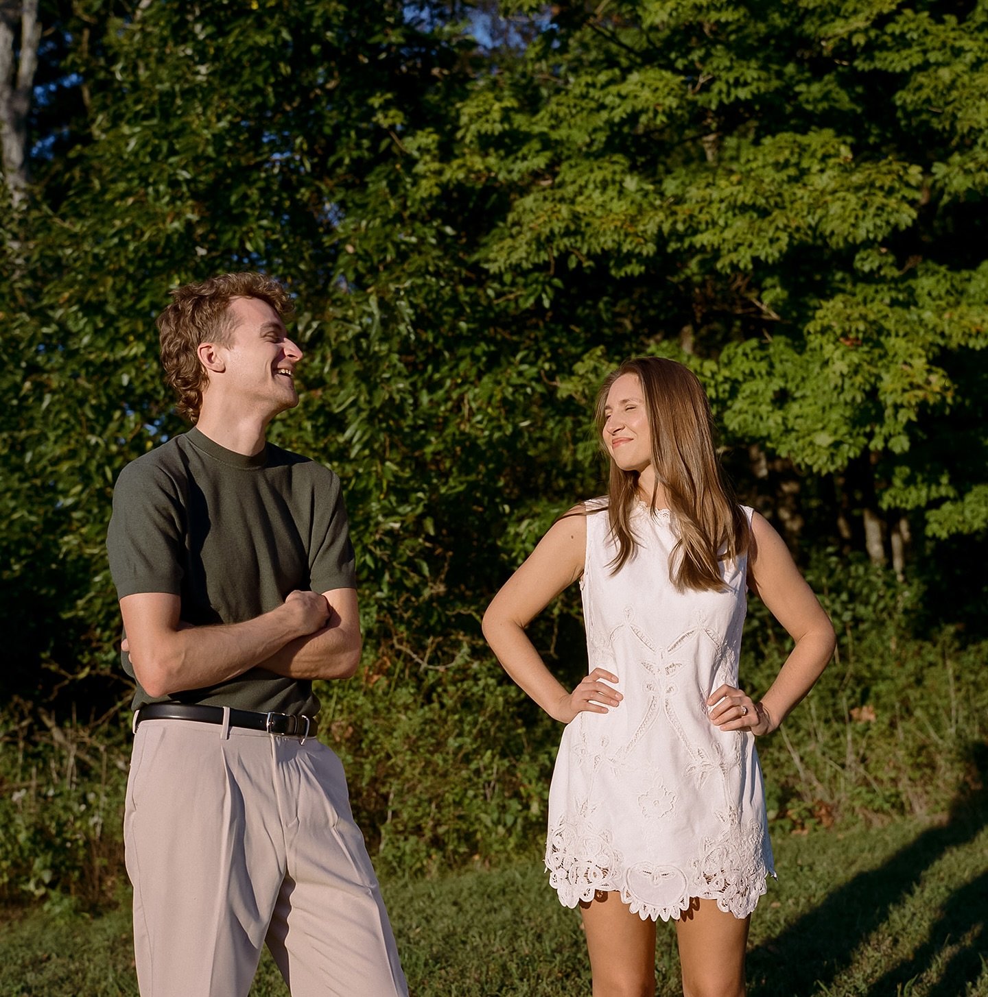 One of my dearest friends is getting married tomorrow (!!!!), and we took these sweet photos last summer to commemorate. 💕 Olivia &amp; Michael forever!

AND I can&rsquo;t wait for my talented friend @abbeylmoore to photograph their weekend! Worlds 