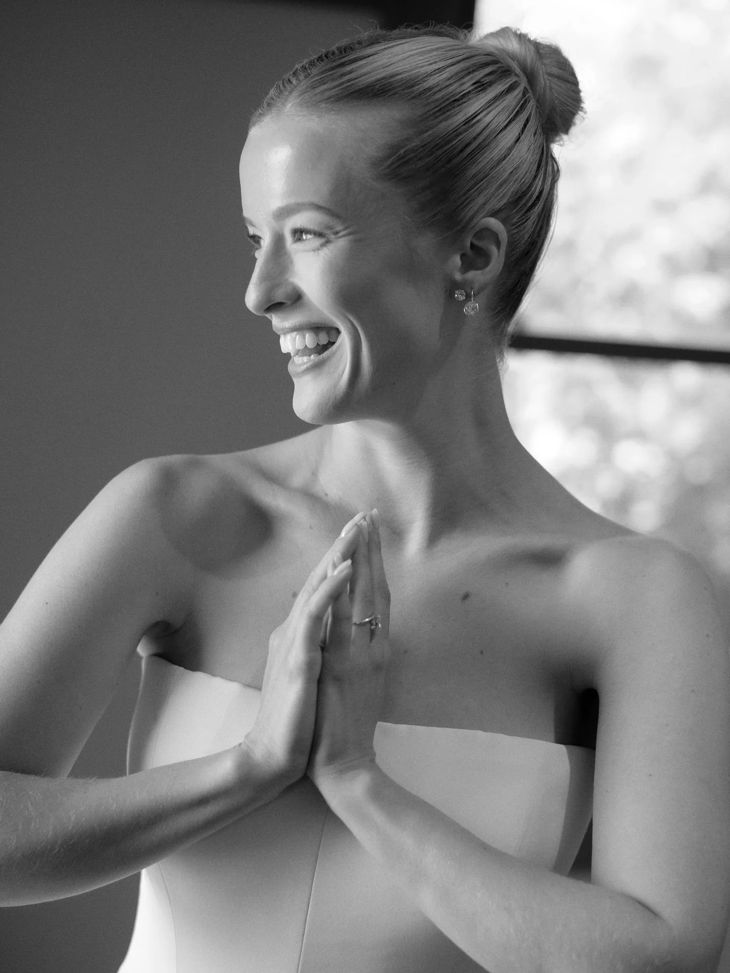 Greta on the morning of her wedding!! 💕