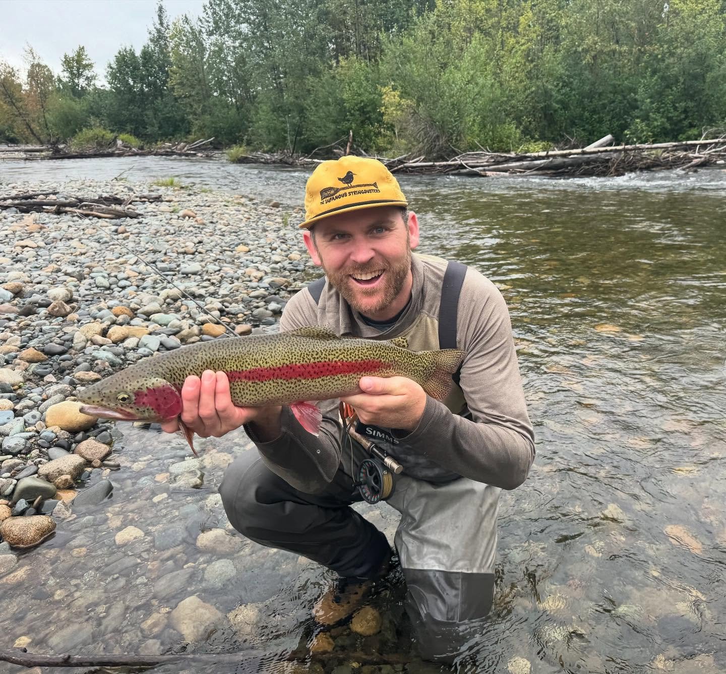 August - An absolute incredible day in the creek!  Austin and Seth flew to AK on a short weekend work trip looking to add a day of fly fishing. Up North provides and many big fish were landed!  These guys were all time stoked on their first day of fi