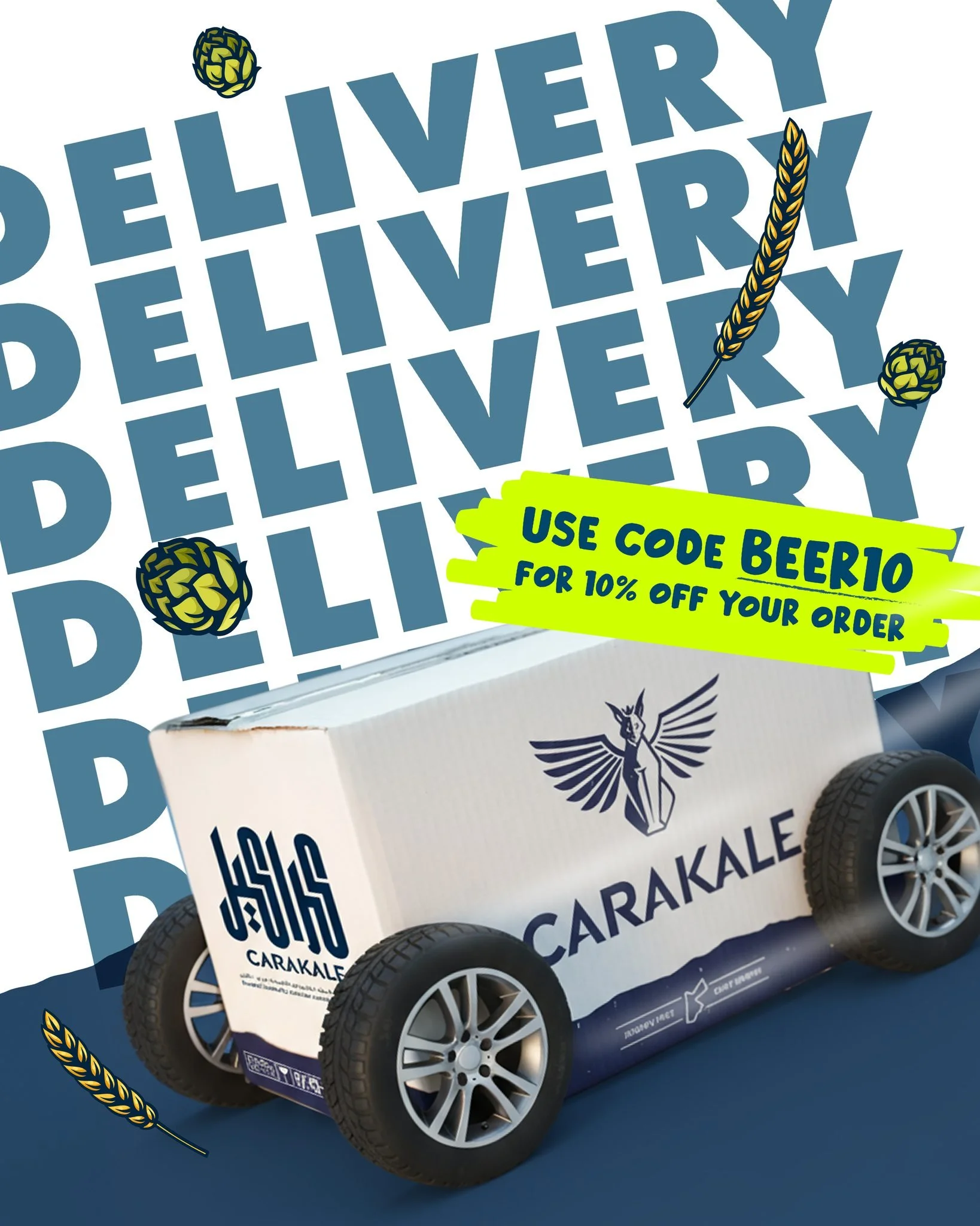 Your favorite Carakale beers now just a click away 🍺Order online, use BEER10, and enjoy 10% off your first order.Earn Carakale Points with every purchase and redeem them online or at our tasting room.

#Carakale #CarakaleTastingRoom #CraftBeer #Jord