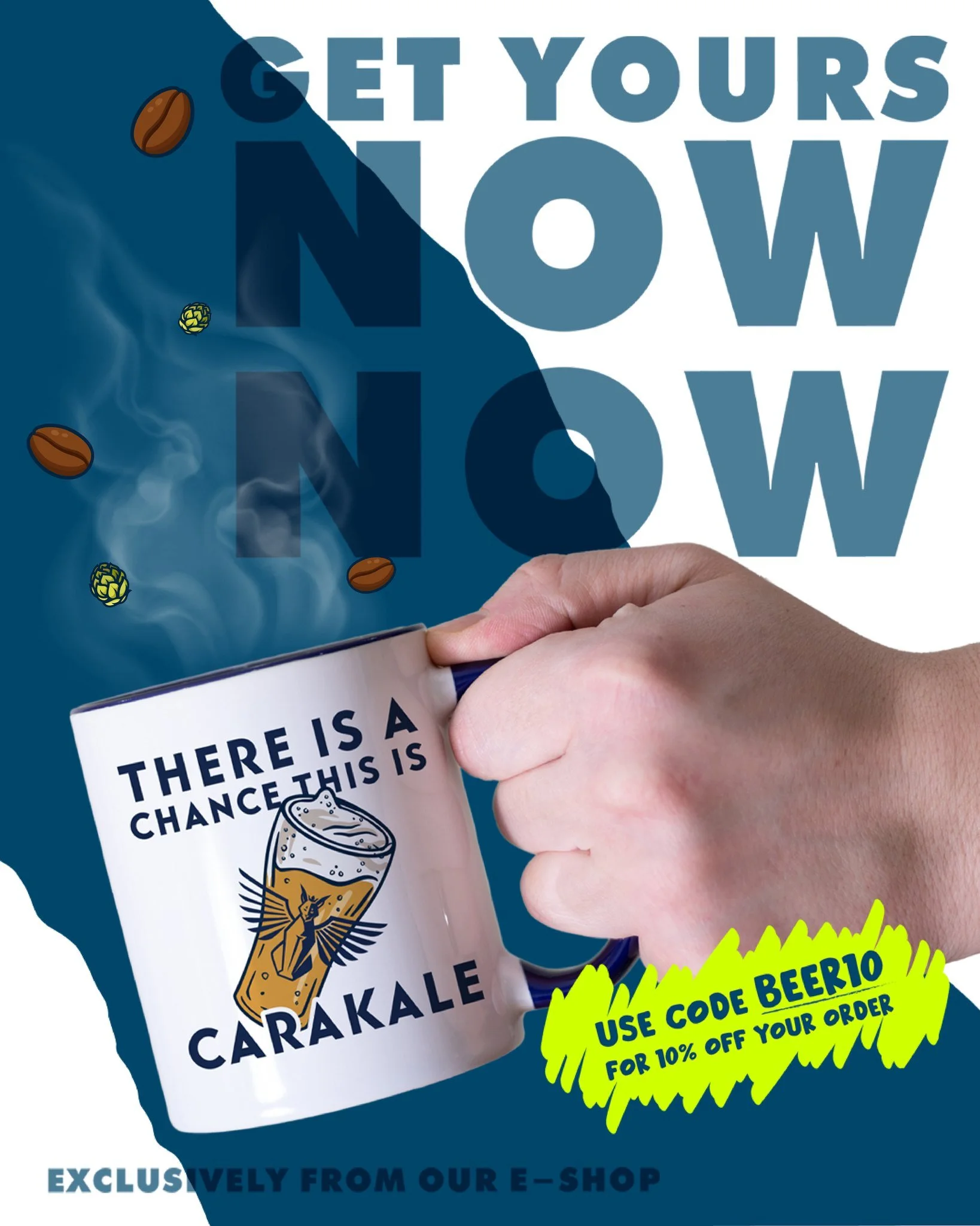 Get yours exclusively from our E-shop while you can 🍻☕

 #carakale #eshop