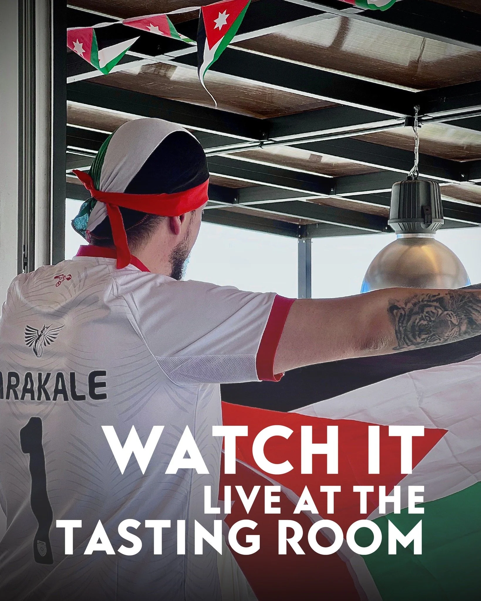 Cheering for Jordan, wherever the game takes us ❤⚽.
Catch the matches live in our tasting room.