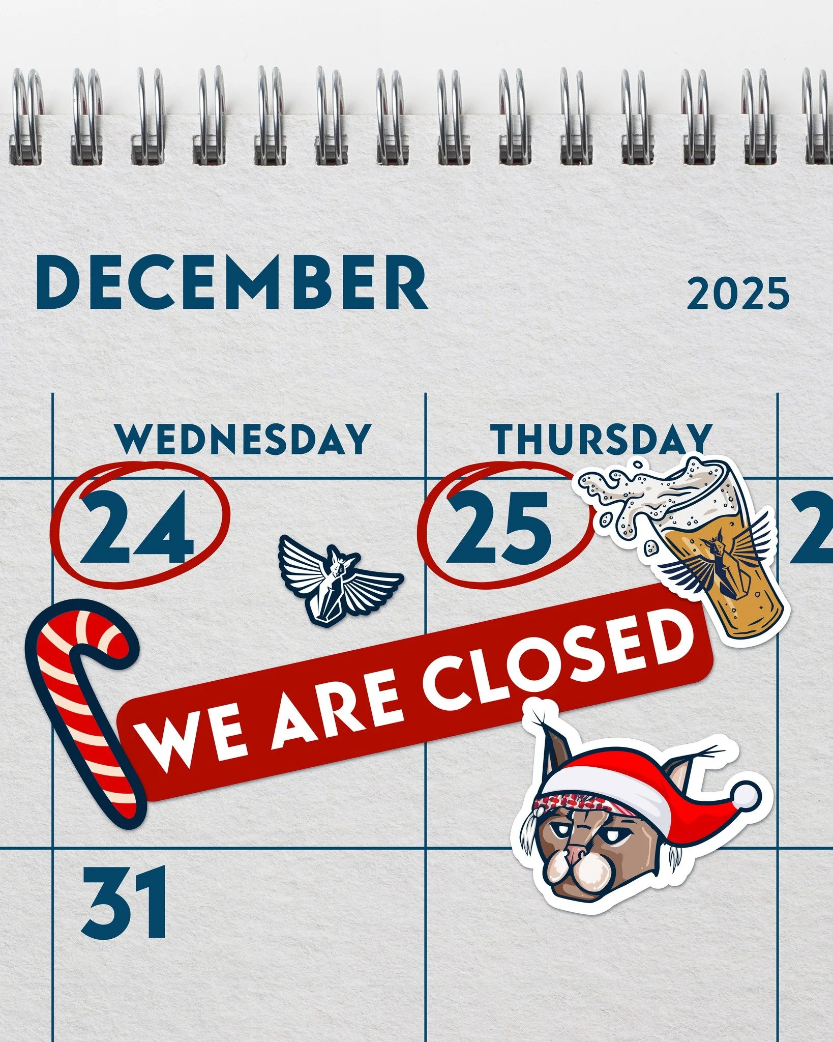 We&rsquo;re taking a short Christmas break on Wednesday and Thursday.
Back to welcome you on Friday ✨🍻
 #carakale #Christmas #christmastime🎄