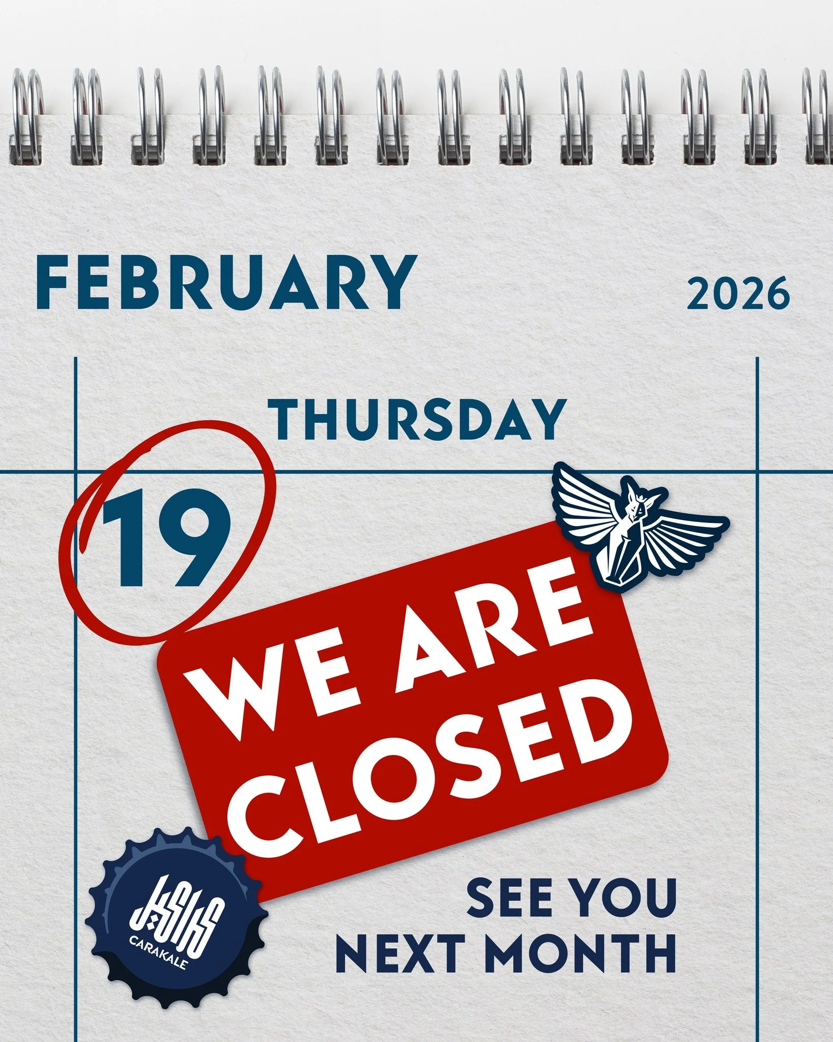 We&rsquo;ll be closed for a short break.
See you next month!