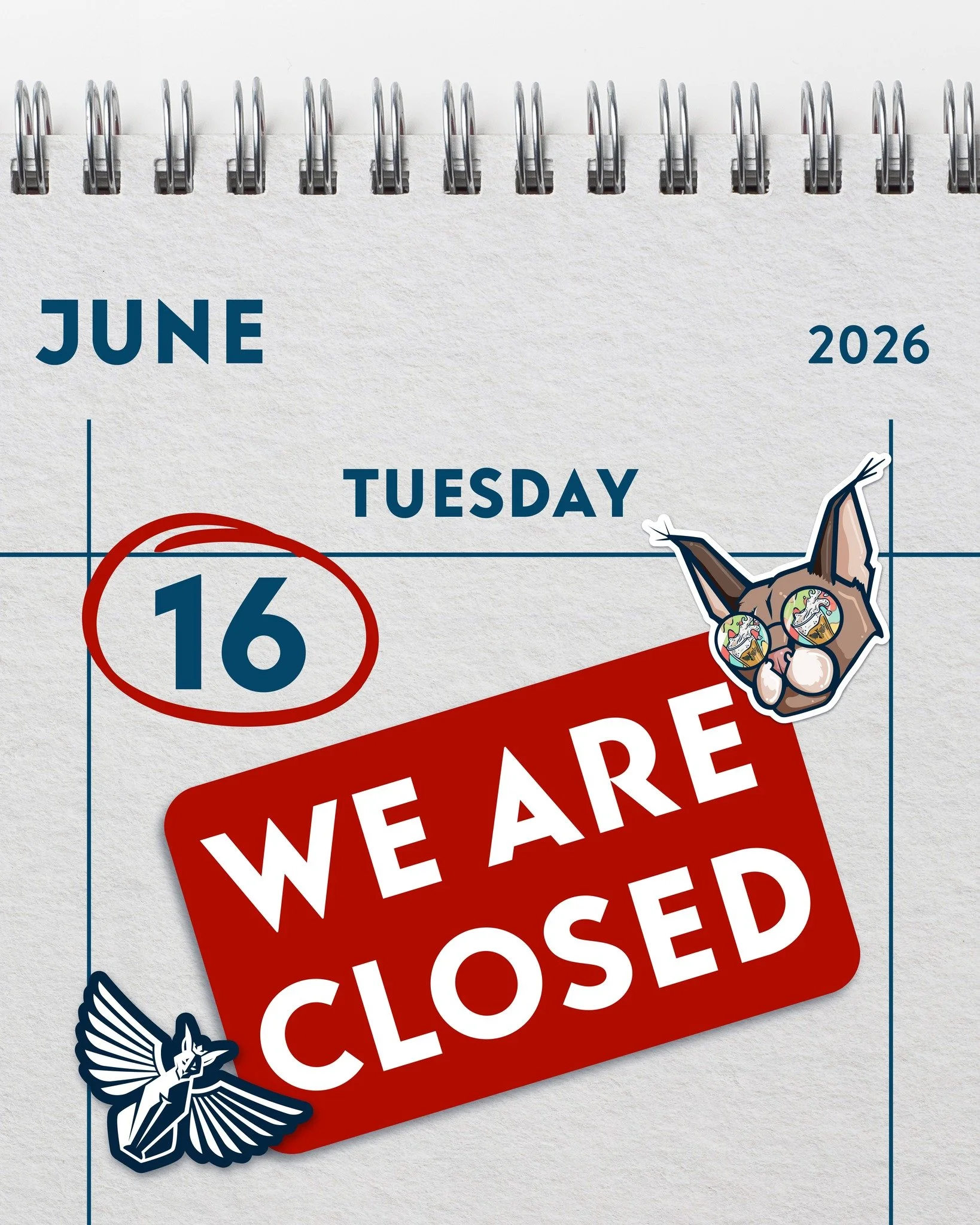 We&rsquo;ll be closed tomorrow, ready to welcome you back on Wednesday!