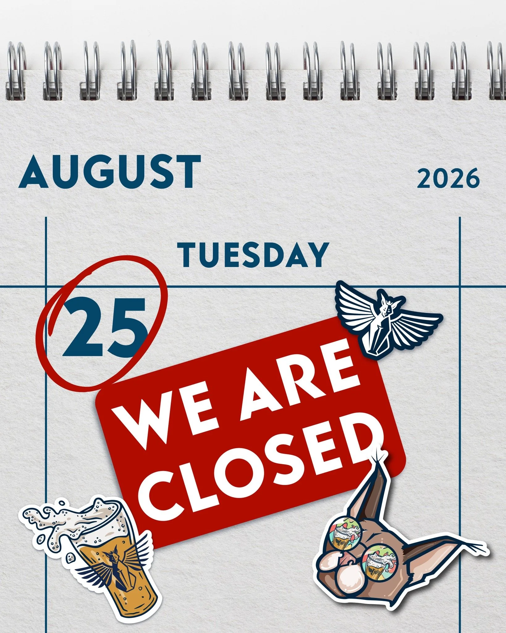 We&rsquo;ll be closed tomorrow, ready to welcome you back on Wednesday!