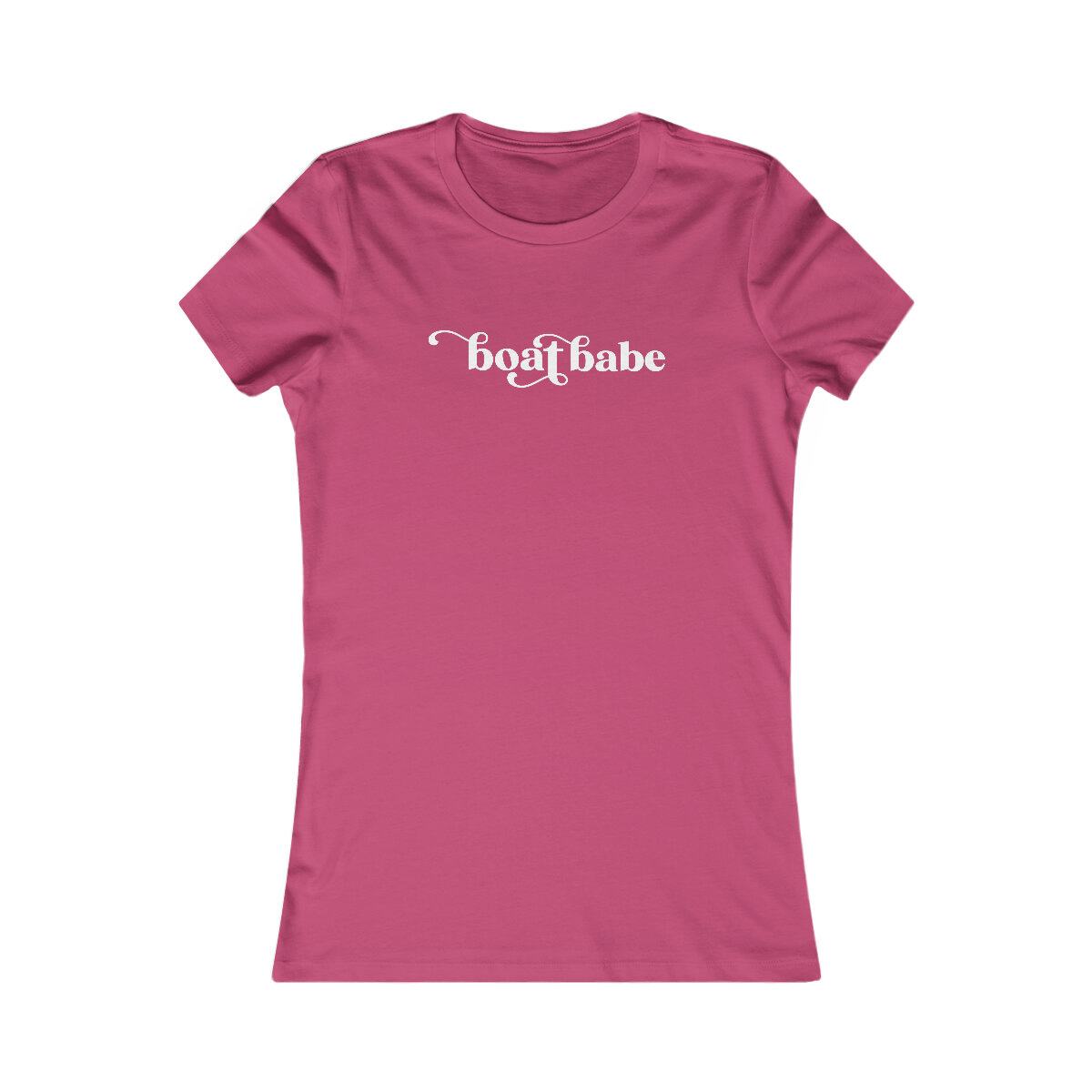 Women's Favorite Tee with Boat Babe Design