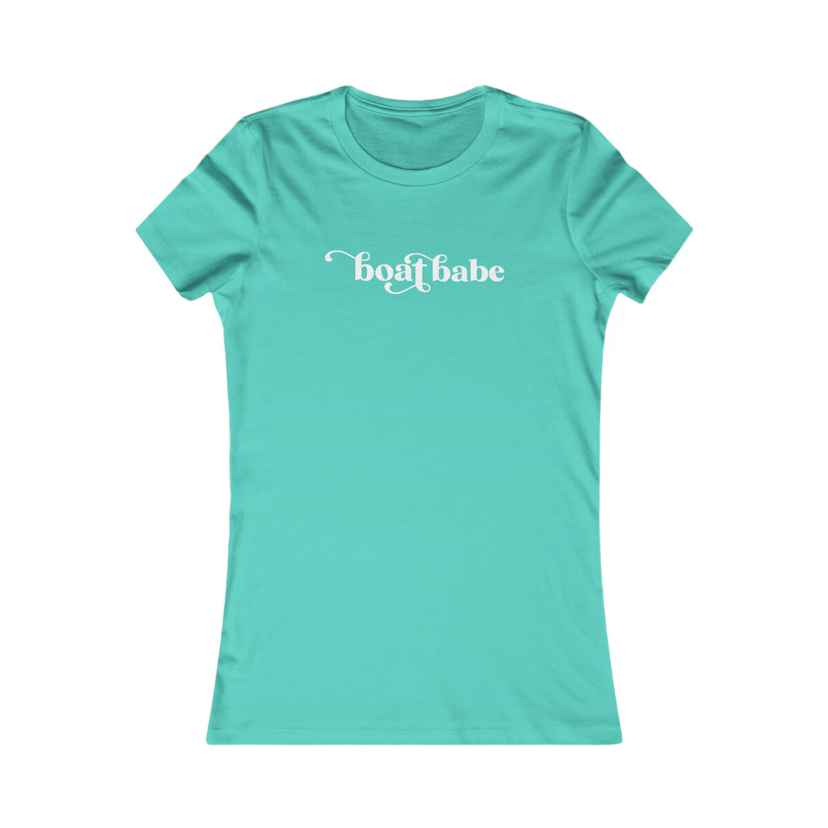Women's Favorite Tee with Boat Babe Design