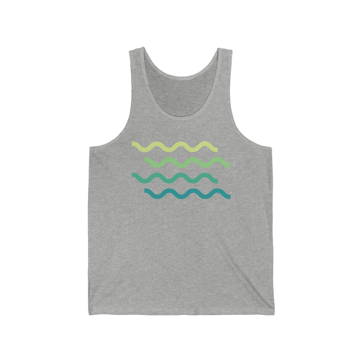Emerald Lake Waves Unisex Jersey Tank Lake Life Shop