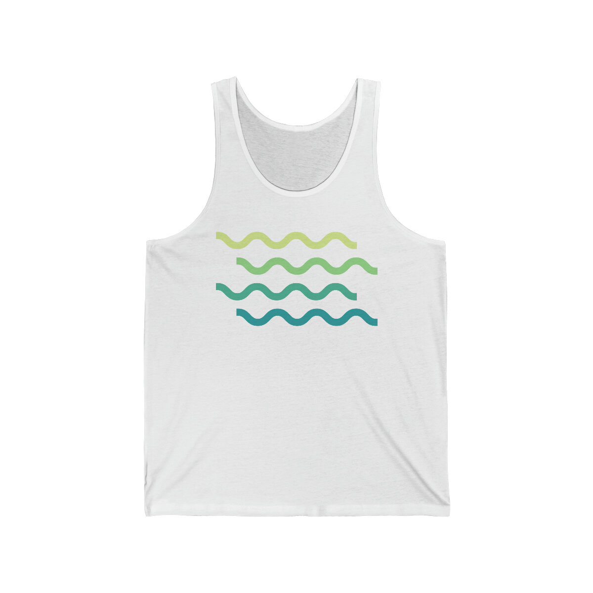 Emerald Lake Waves Unisex Jersey Tank Lake Life Shop