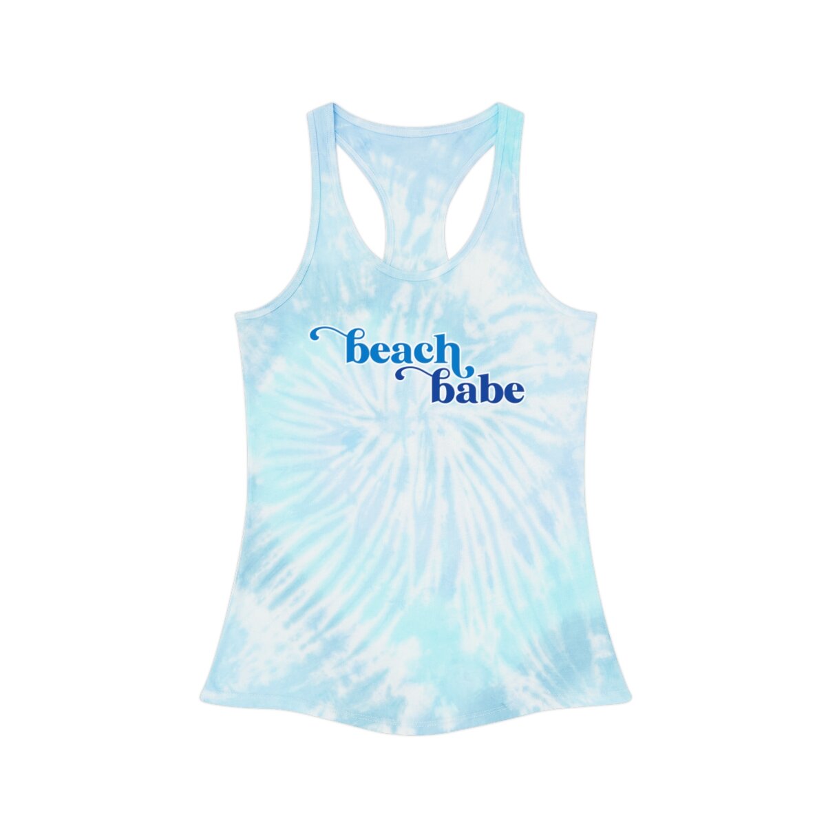 Women's Racerback Tank TopBeach Babe Tie Dye
