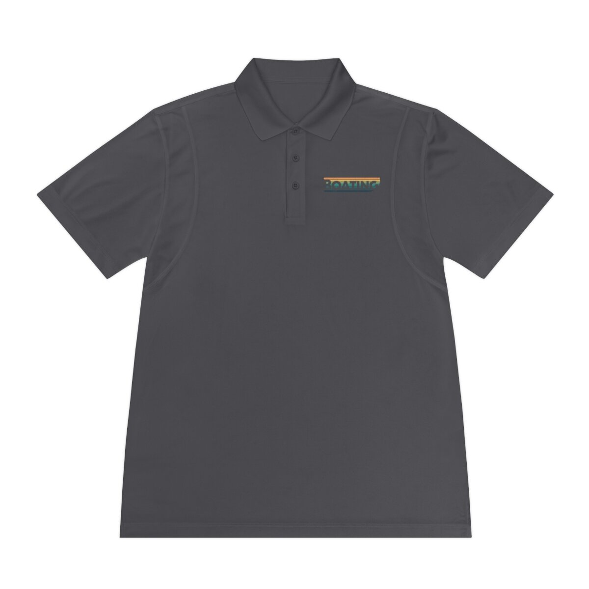 Men's  Polo Shirt with Boating Text and Logo