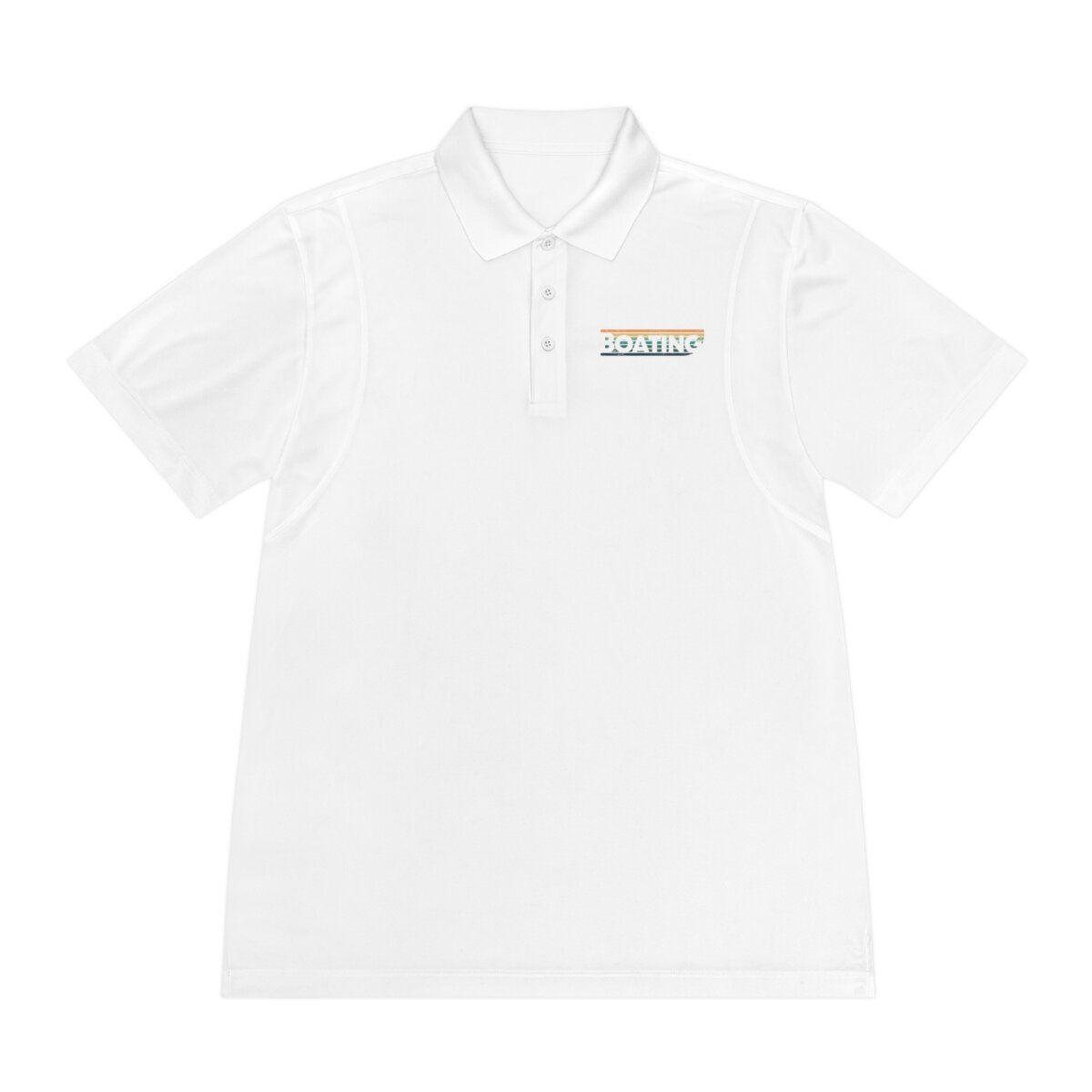 Men's  Polo Shirt with Boating Text and Logo