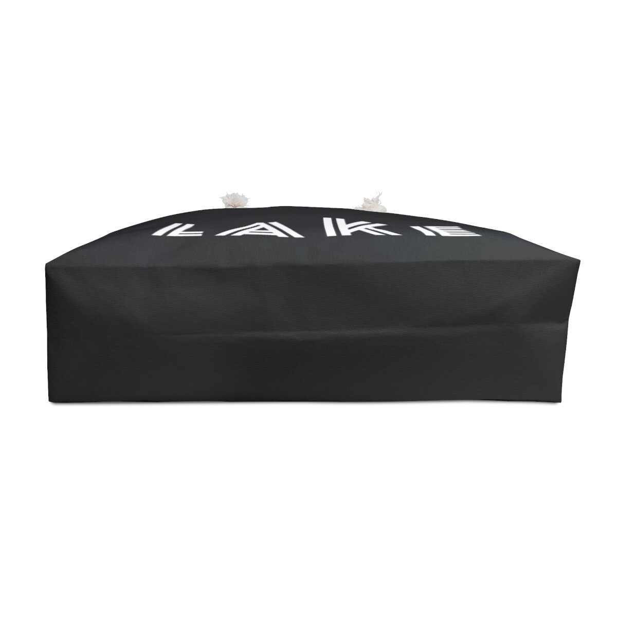 Black LAKE Oversized Weekender Bag with Rope Handles