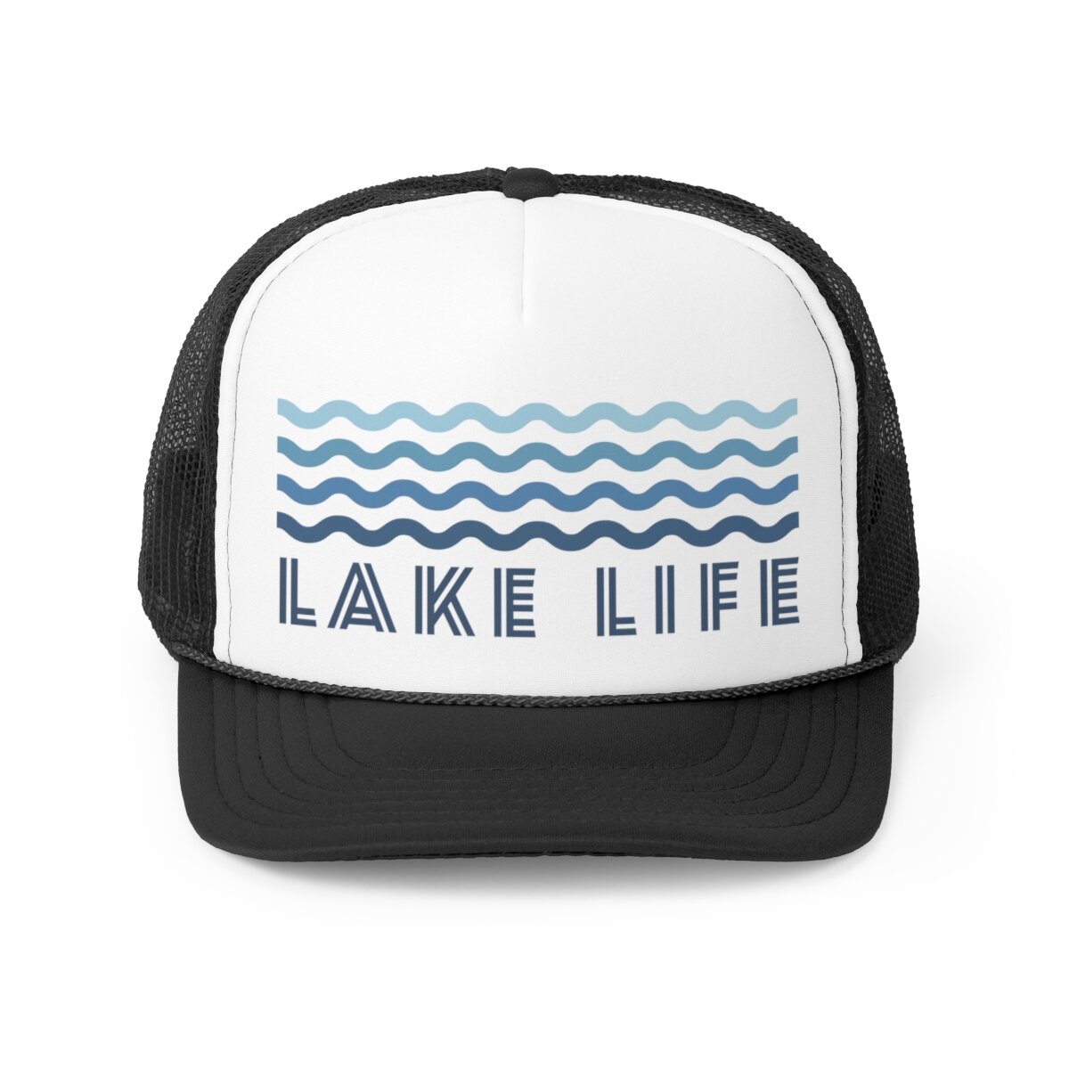 Lake Life Waves Trucker Cap | Shop Nautical and Beach Clothing, Decor, Hats, Accessories, Gifts