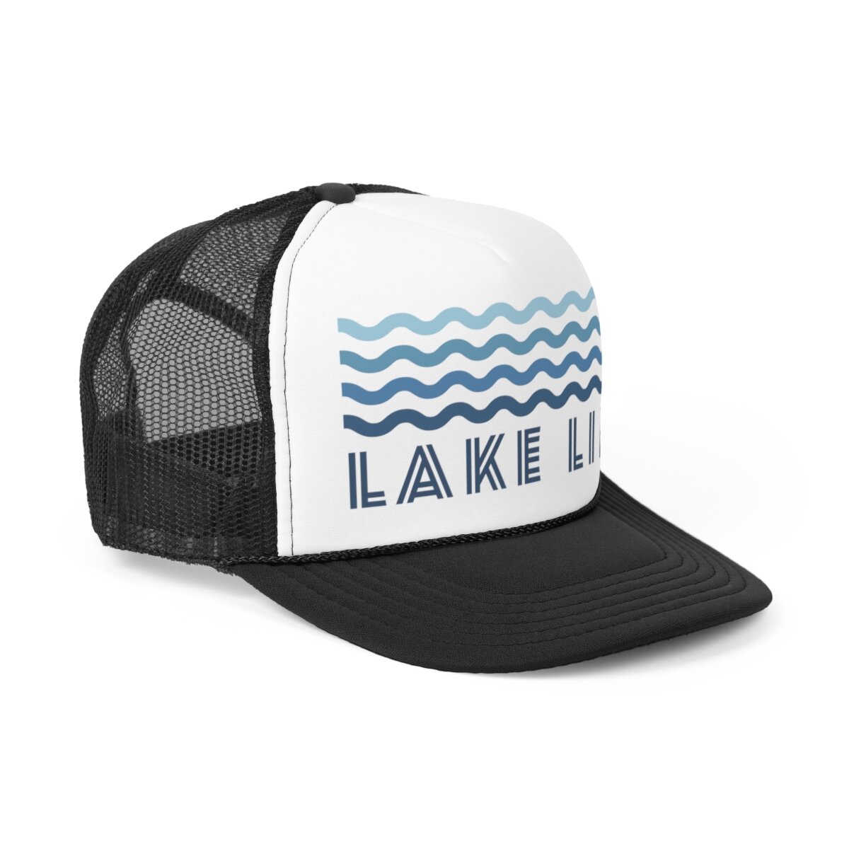 Lake Life Waves Trucker Cap | Shop Nautical and Beach Clothing, Decor, Hats, Accessories, Gifts