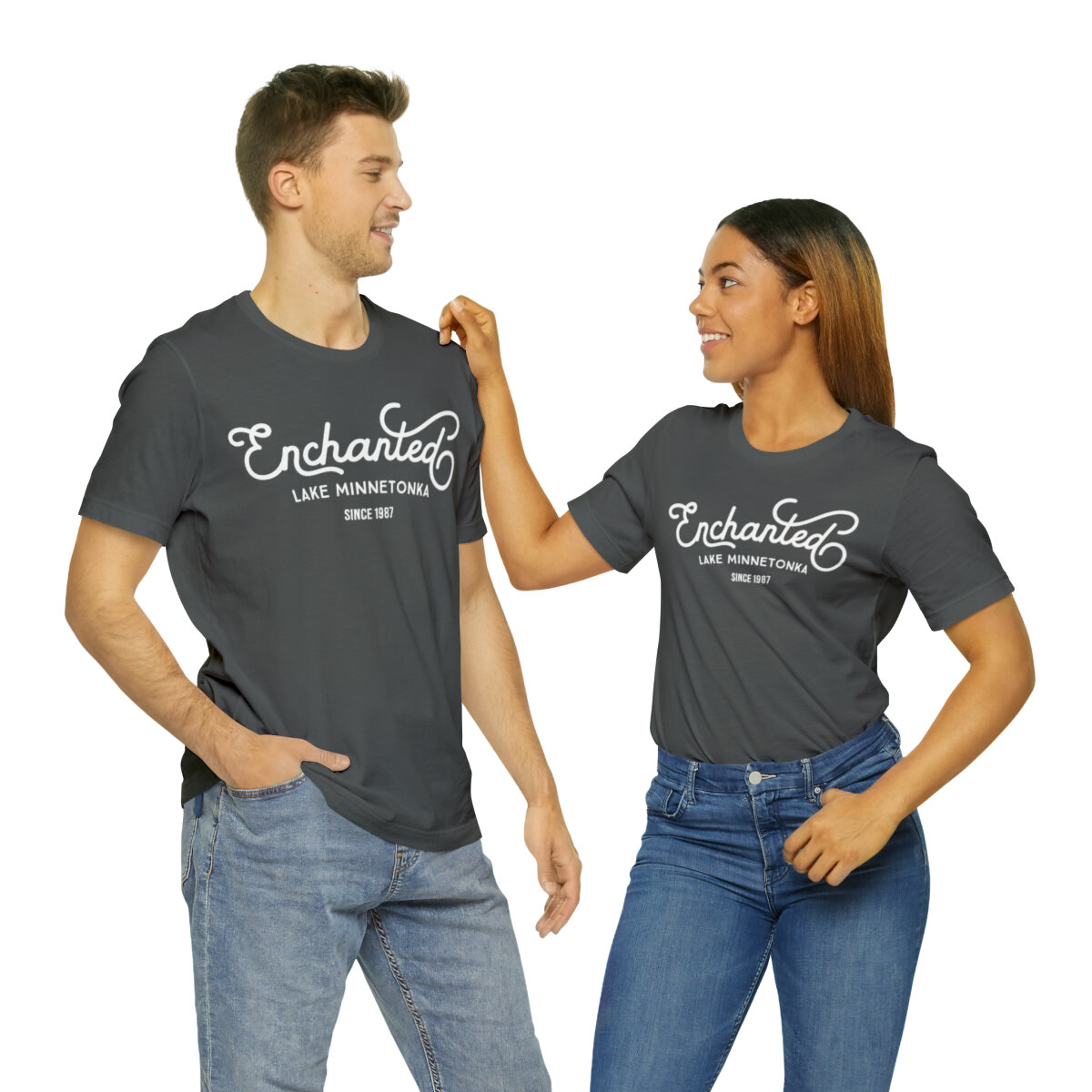 Lake Life Enchanted, Lake Minnetonka Since 1987, Unisex Super Soft Short Sleeve Tee