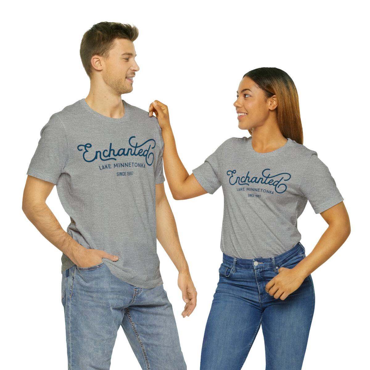 Lake Life Enchanted, Lake Minnetonka Since 1987, Unisex Super Soft Short Sleeve Tee