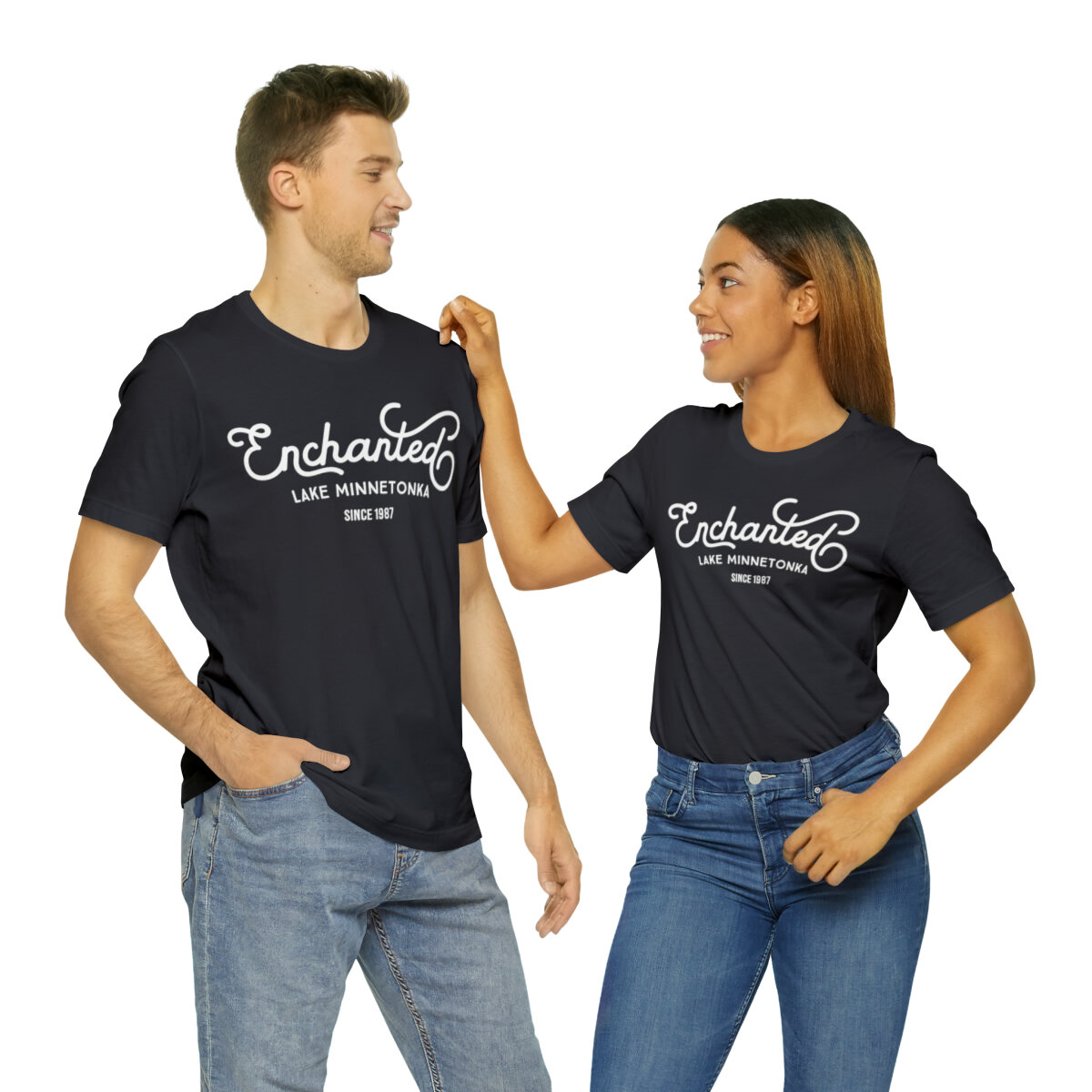 Lake Life Enchanted, Lake Minnetonka Since 1987, Unisex Super Soft Short Sleeve Tee