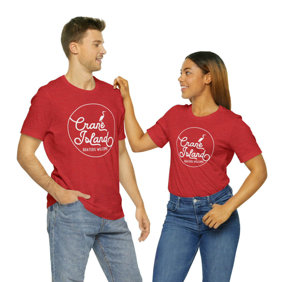 Lake Life Crane Island Unisex Jersey Short Sleeve Tee