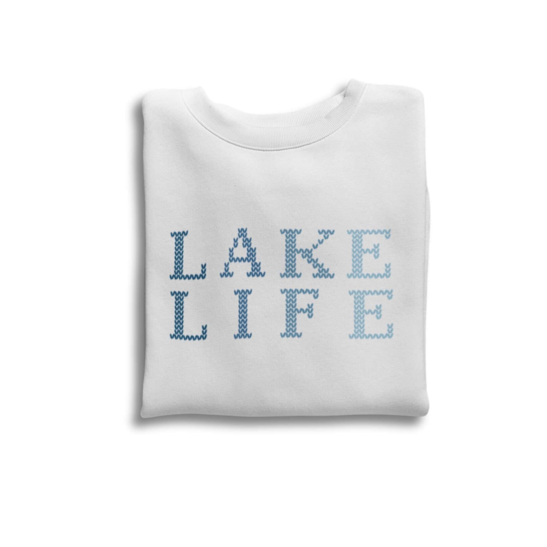 Lake Life Shirts with Knit Letters