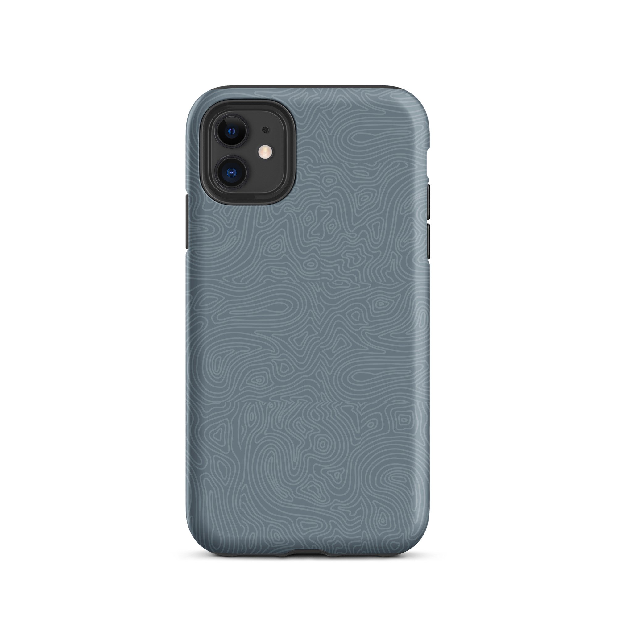 blue water topography design apple iphone case