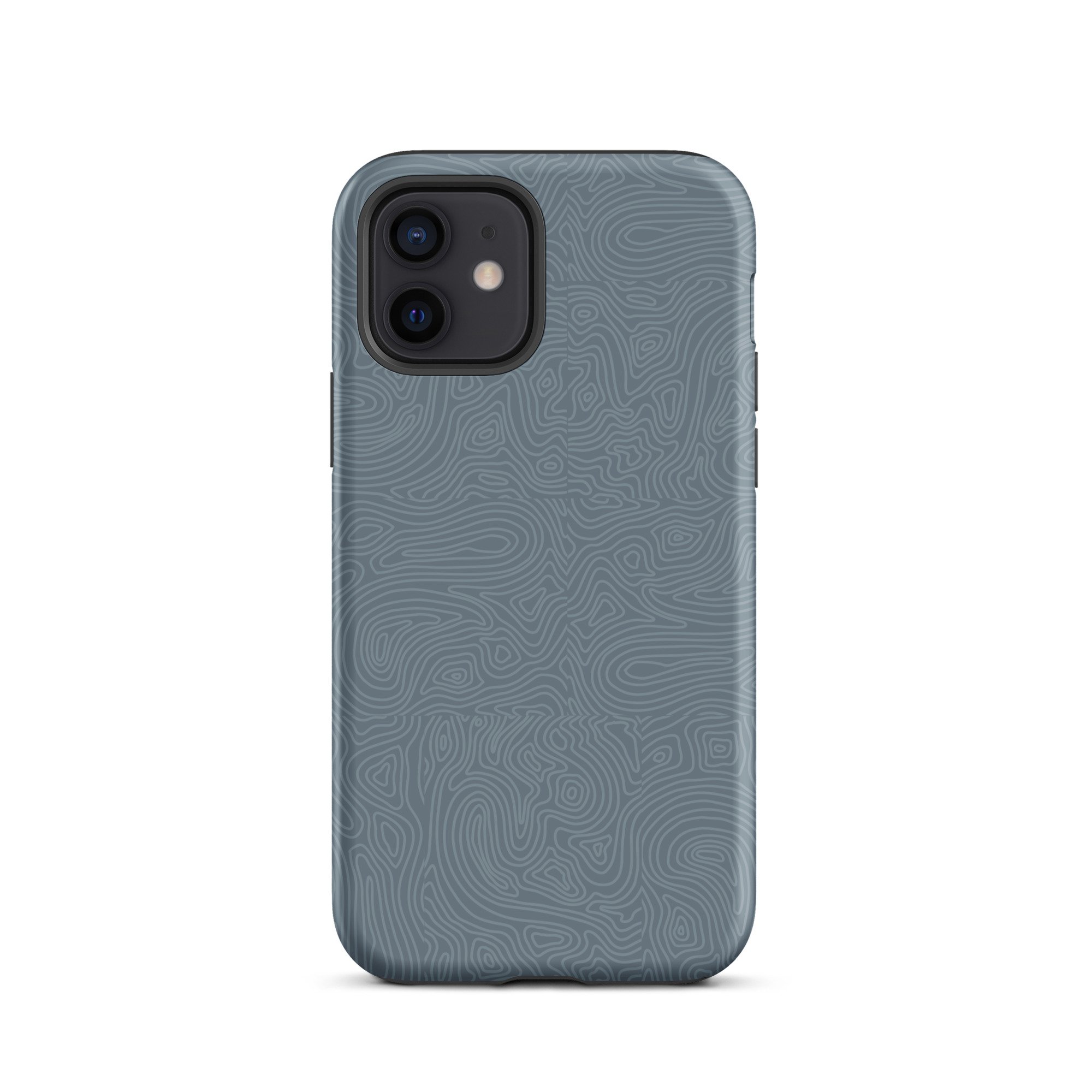 blue water topography design apple iphone case