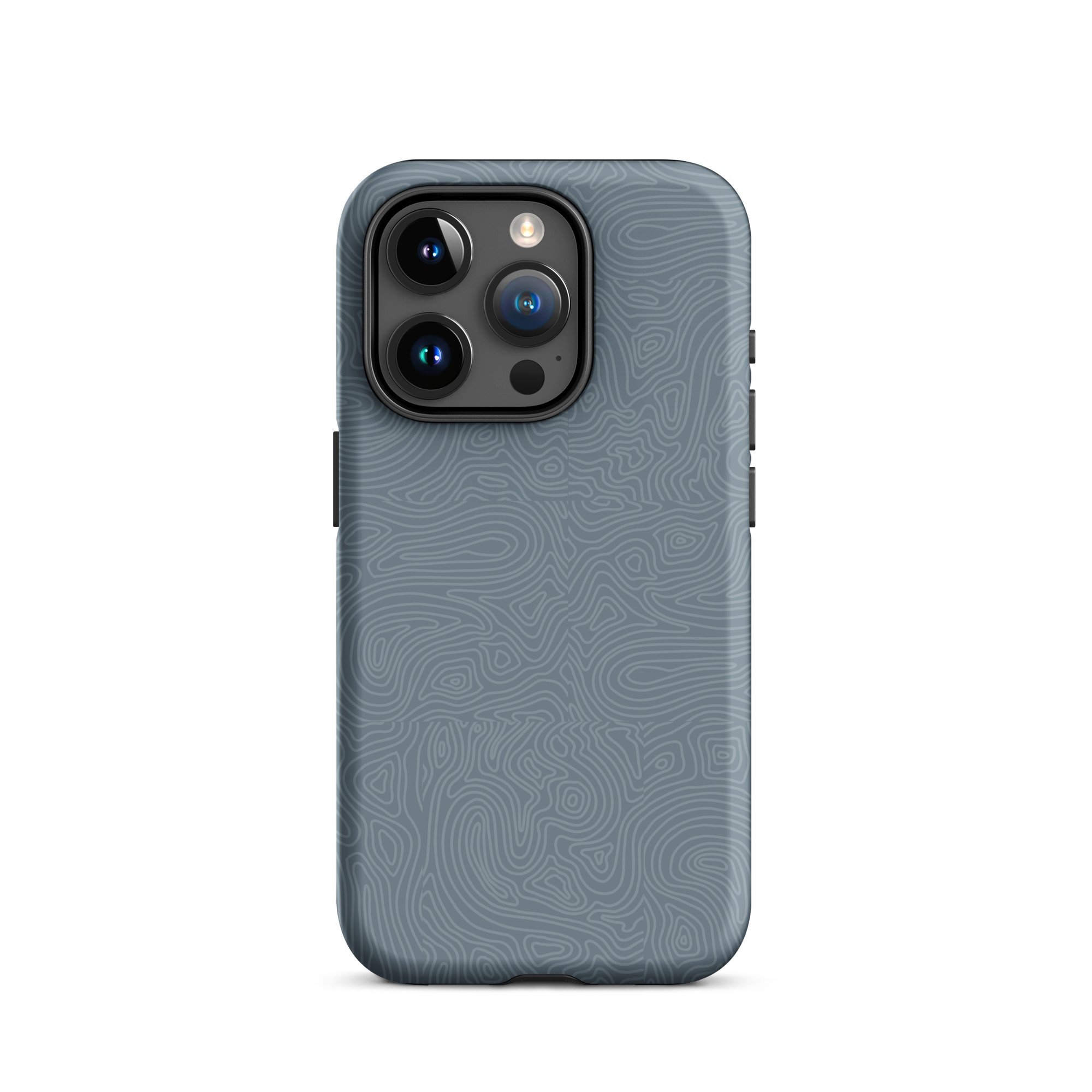 blue water topography design apple iphone case