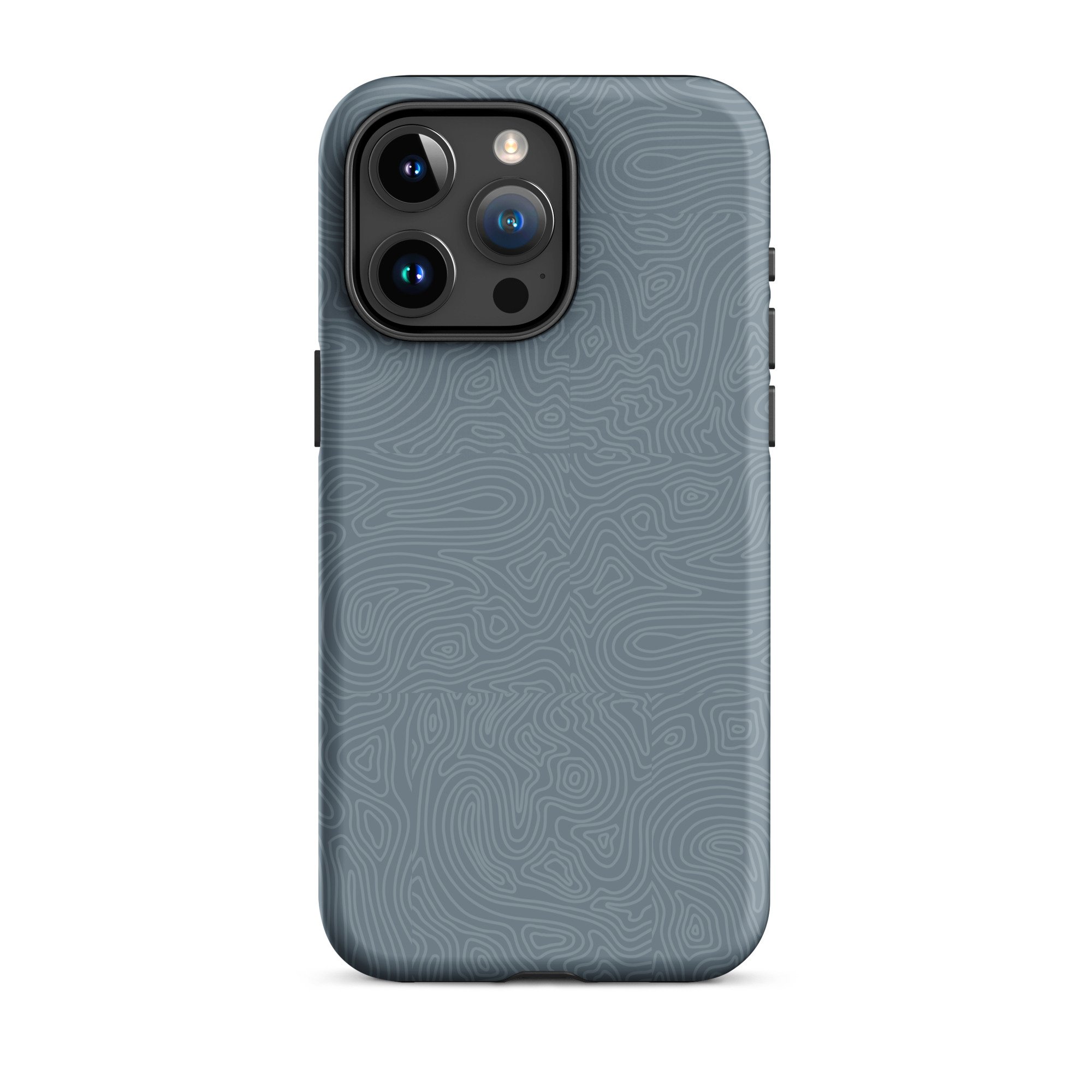 blue water topography design apple iphone case 15
