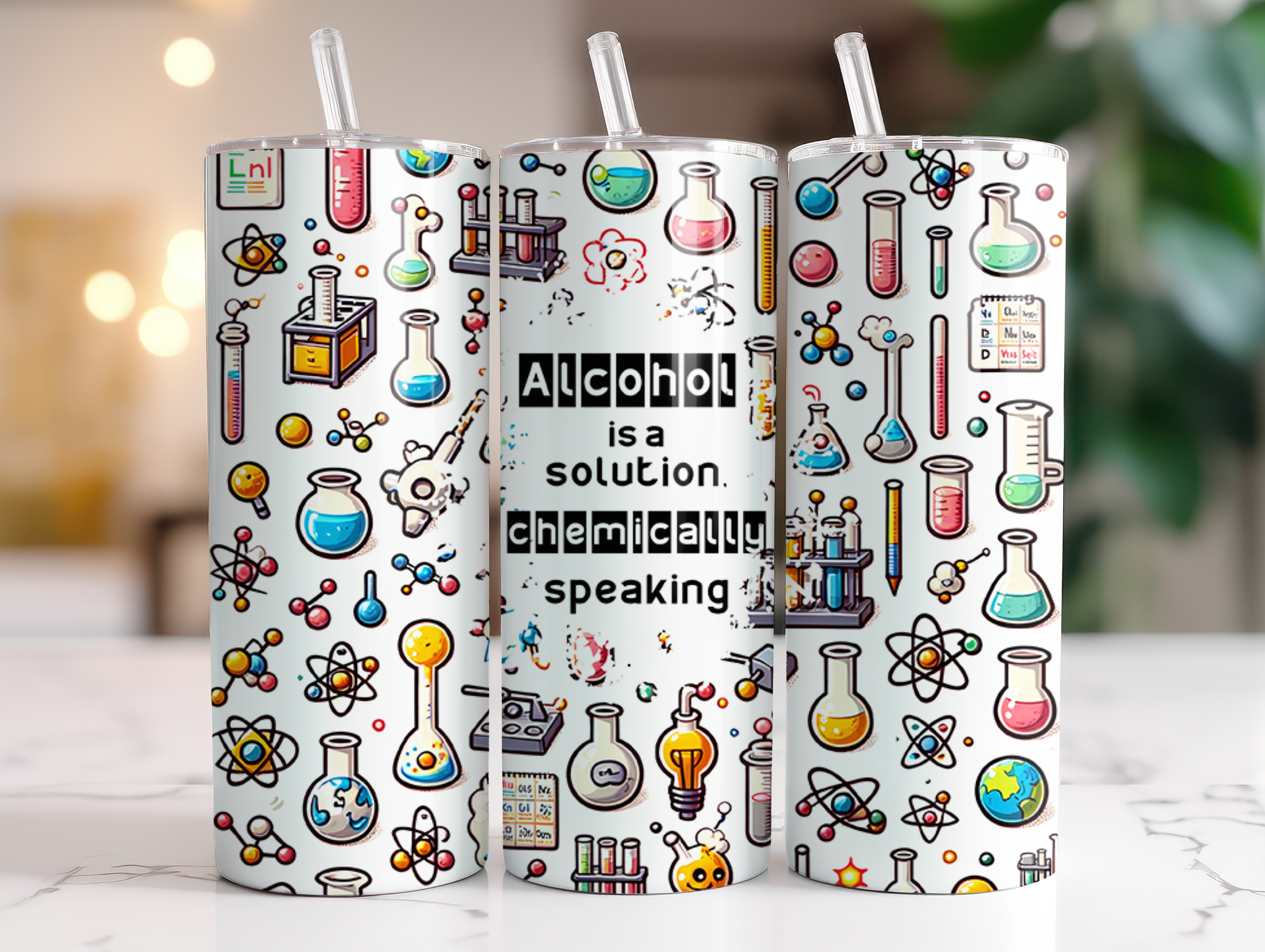 Alcohol is a Solution_Sassy-Tumbler Mockup.png