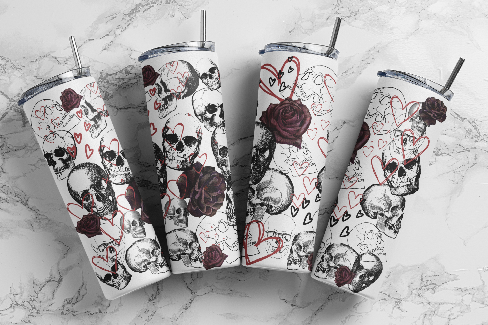 Skulls Hearts