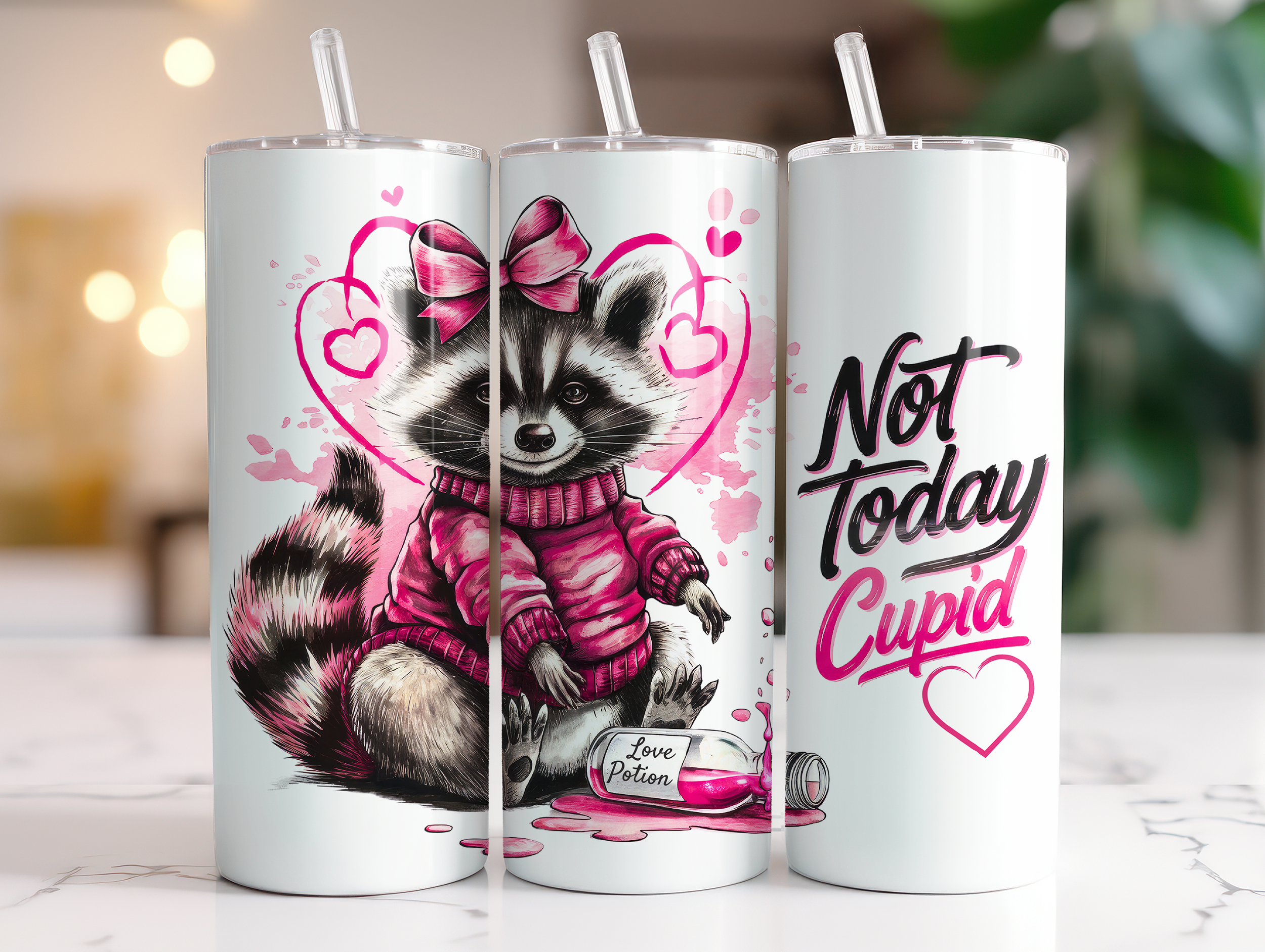 Raccoon Not Today Cupid heart mockup.png
