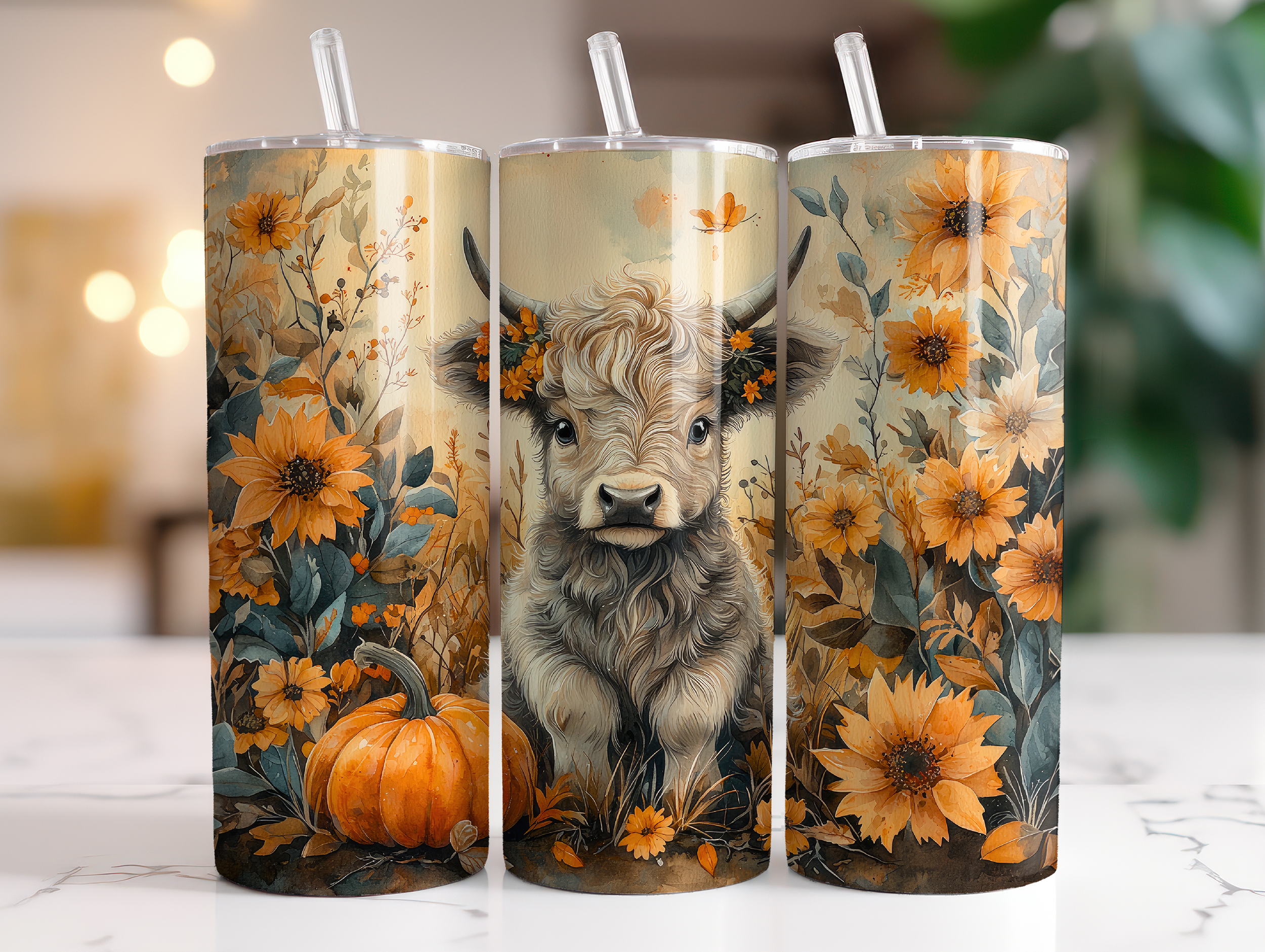 brown highland cow fall-1-Tumbler Mockup.png