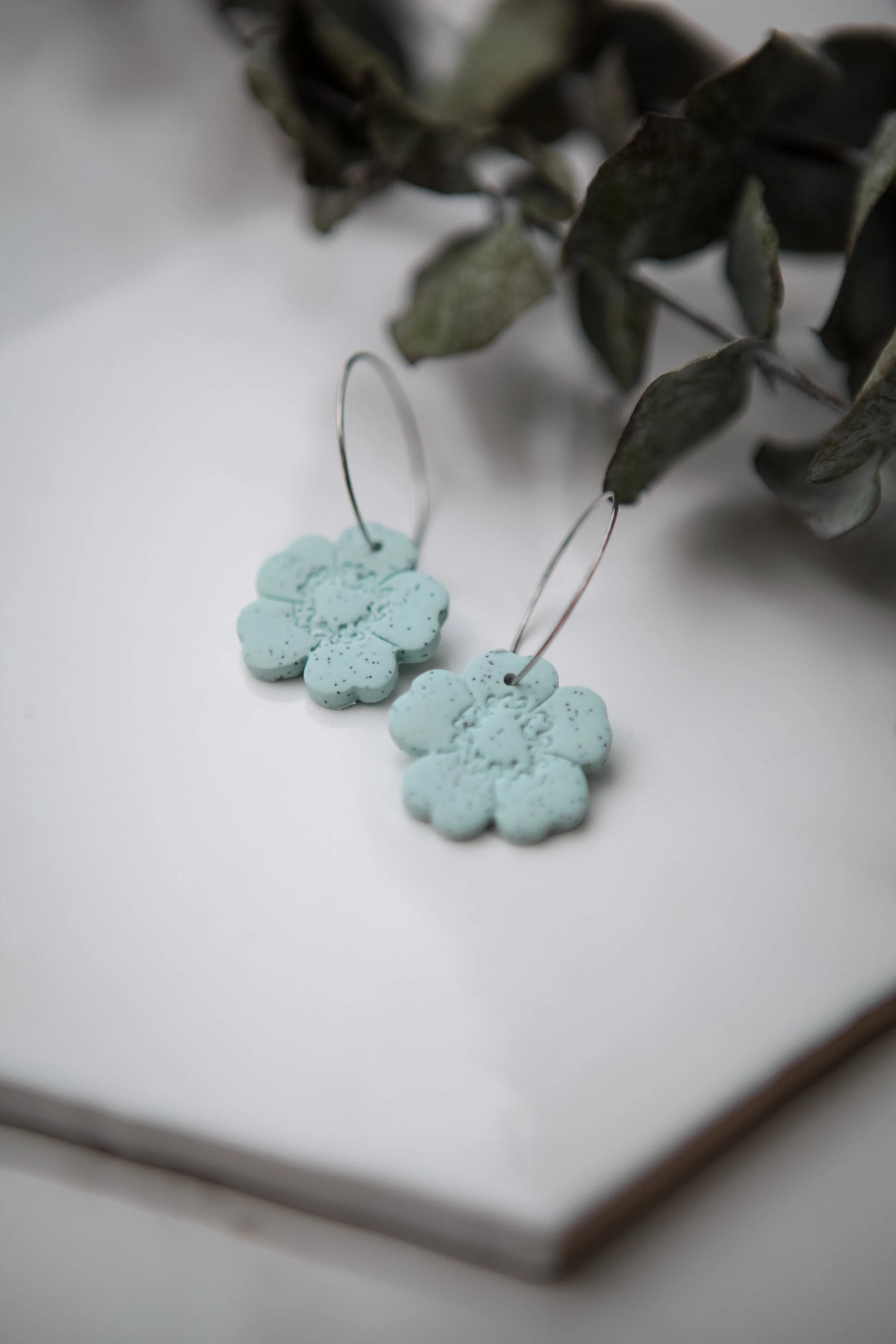 blue poppies silver hoops.jpg