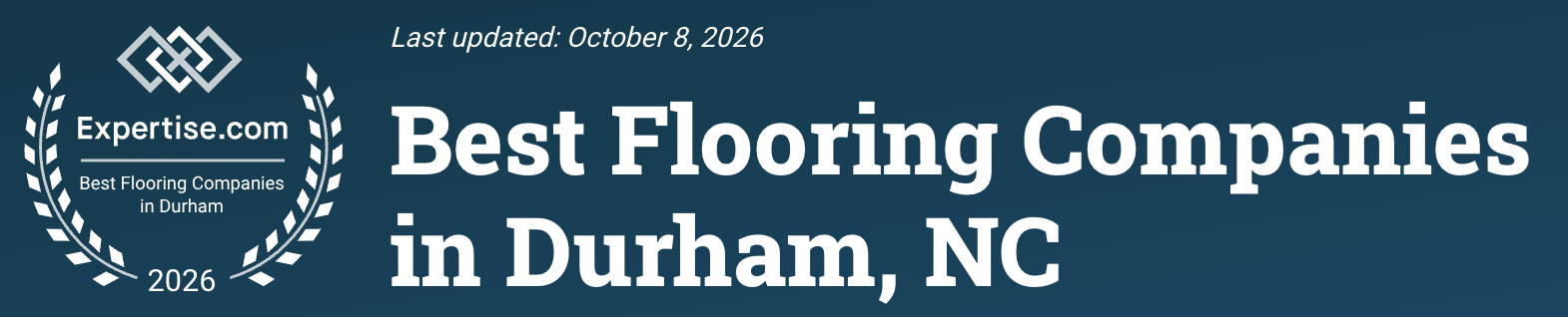 Awarded Best Flooring Company in Durham by Expertise.com
