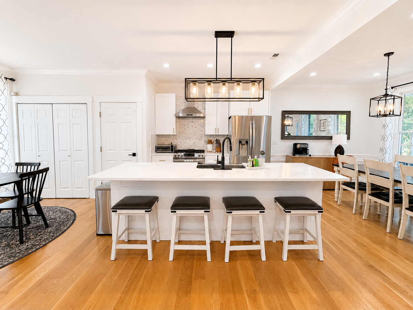 5" White Oak & Kitchen Island Renovation